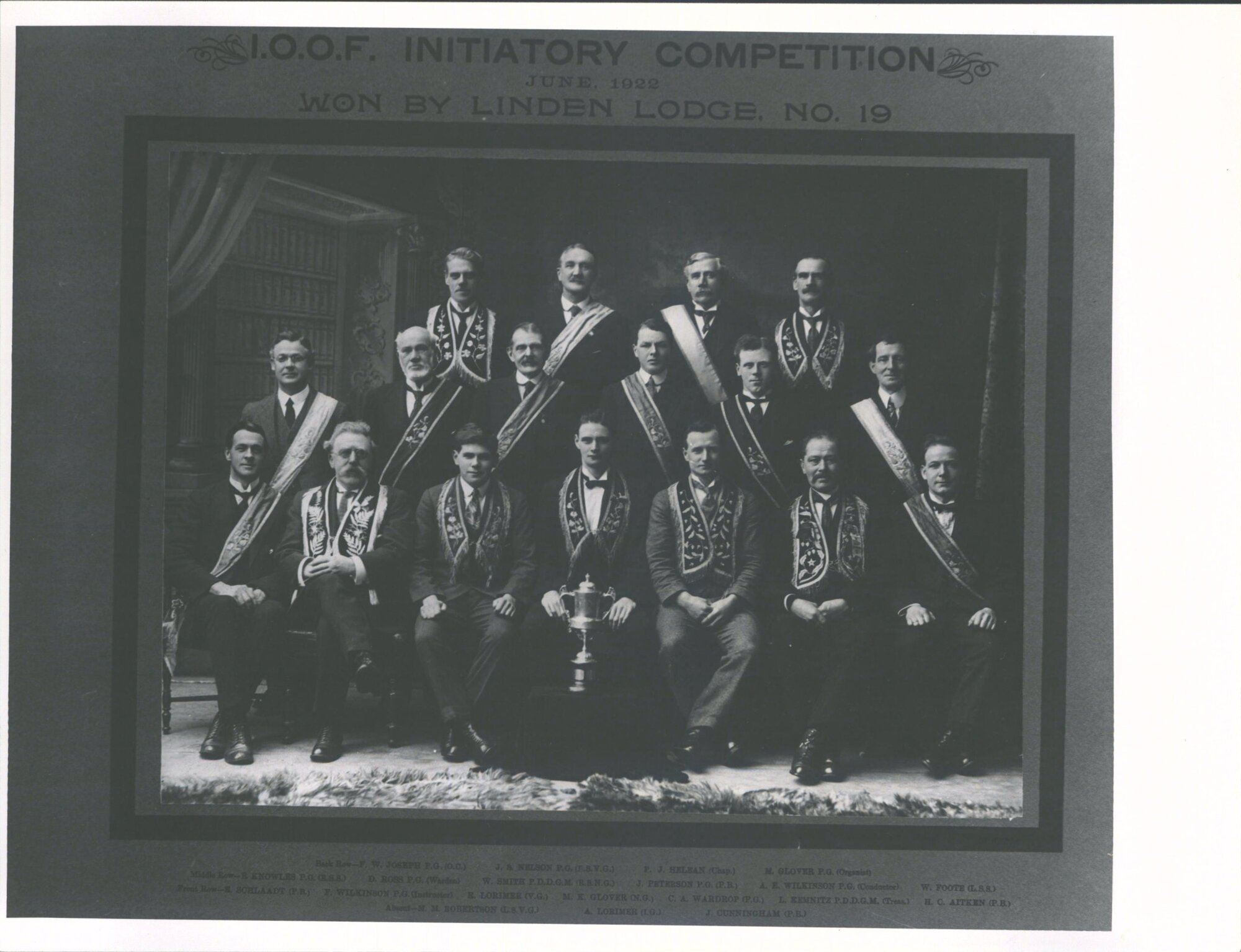 Winners Initiatory Competition 1922 South Otago District