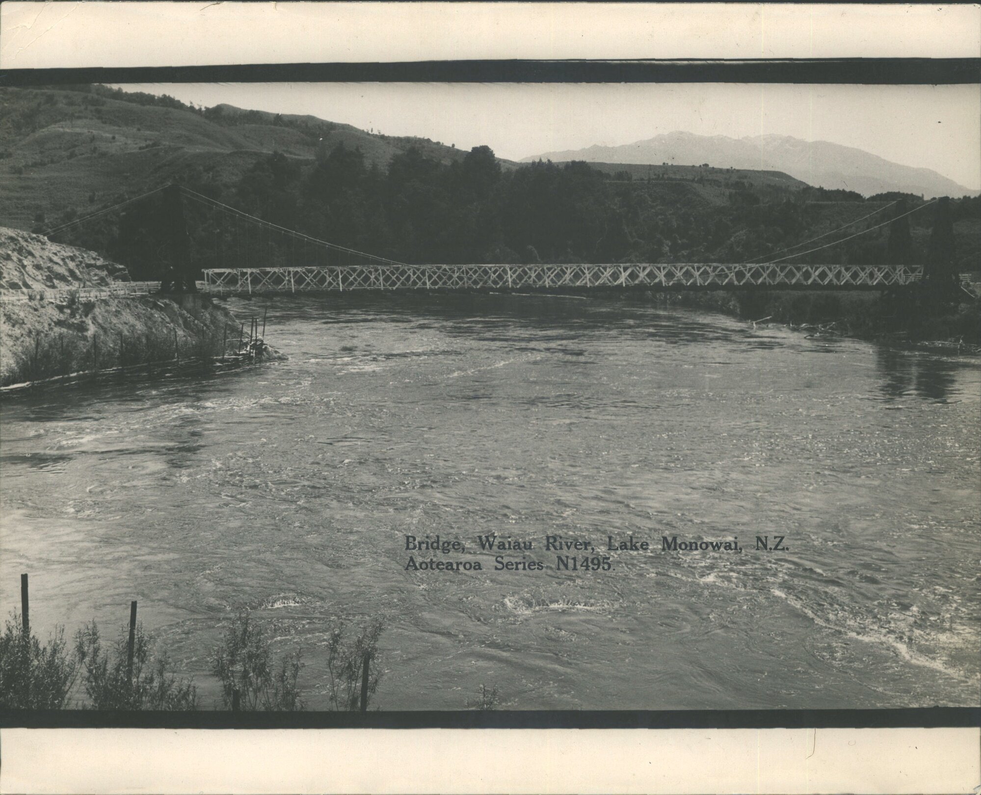 Bridge over Waiau River Lake Monowai
