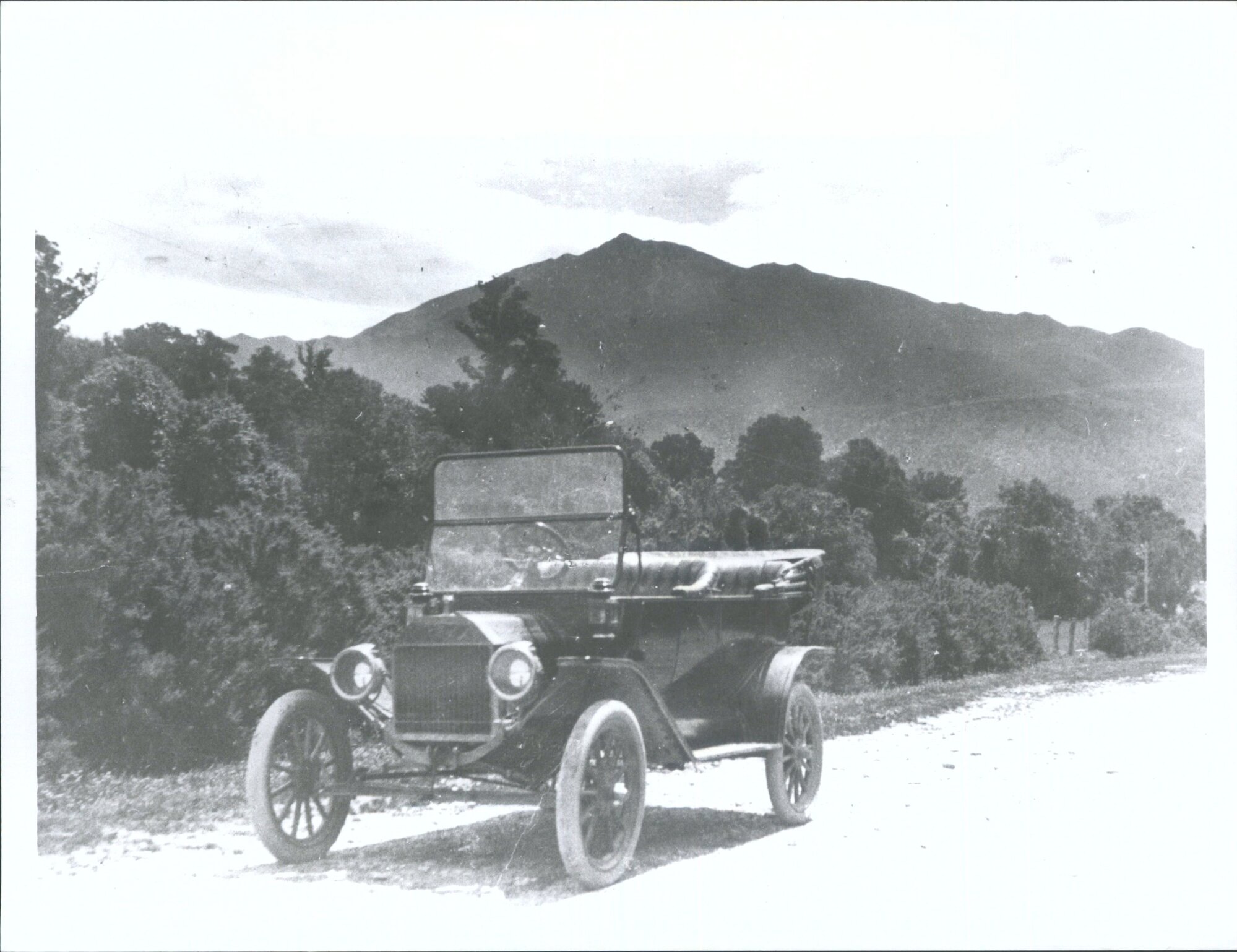 Little Mt Peel taken from near township model T ford