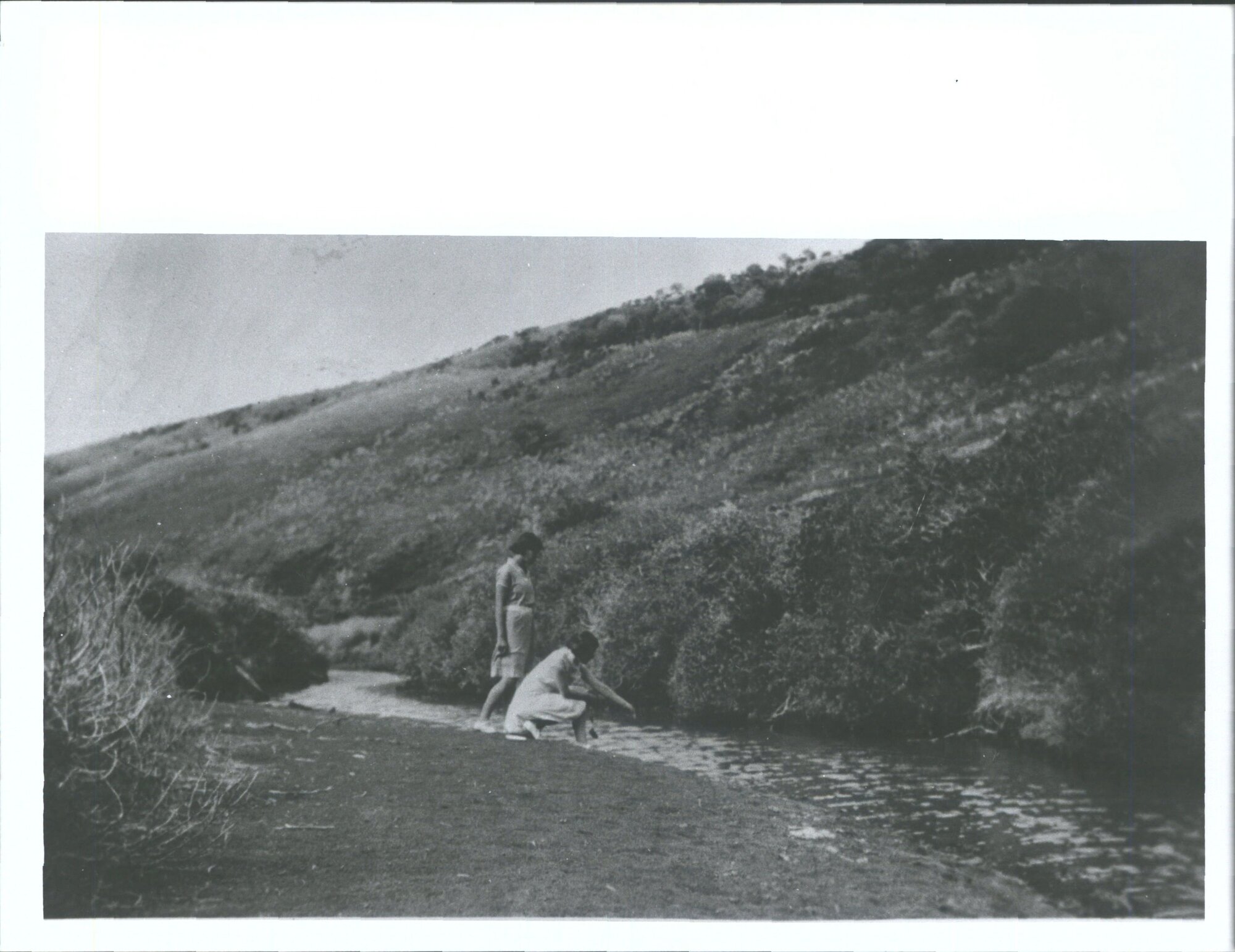 Position of trigworks at mouth of lagoon