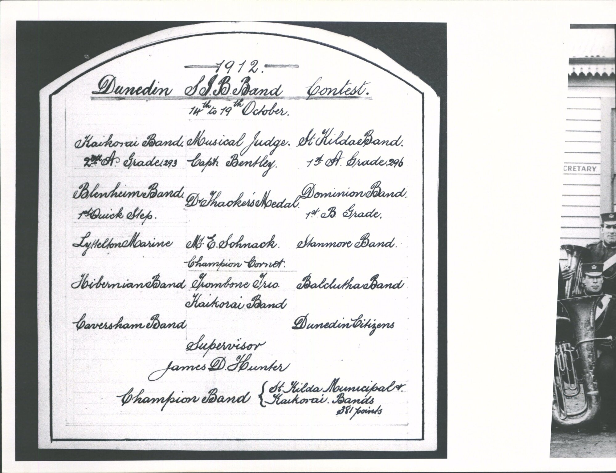 S. I. B. B. Contest Dunedin