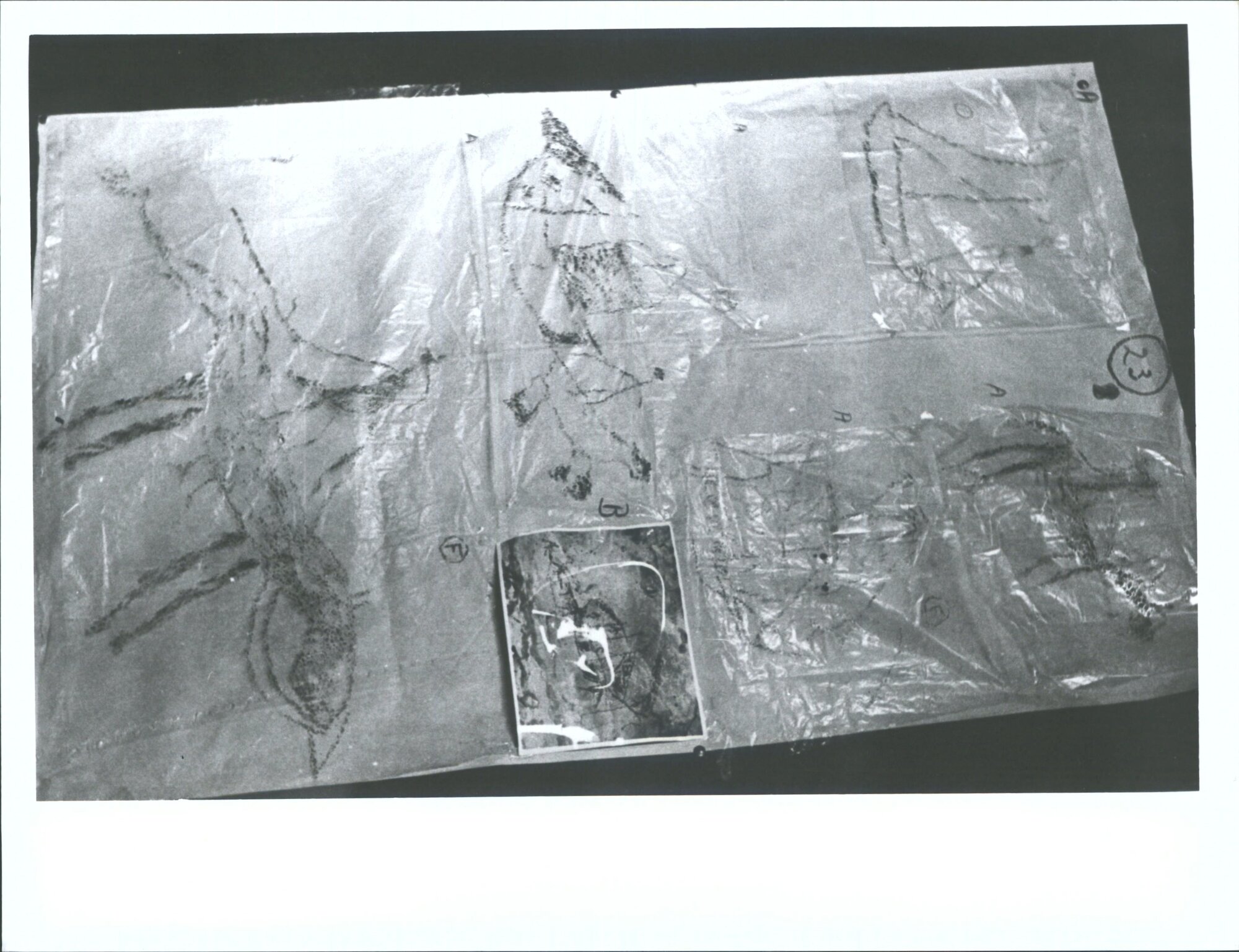 "Assembly of stylised Ships, &amp; horses with riders."