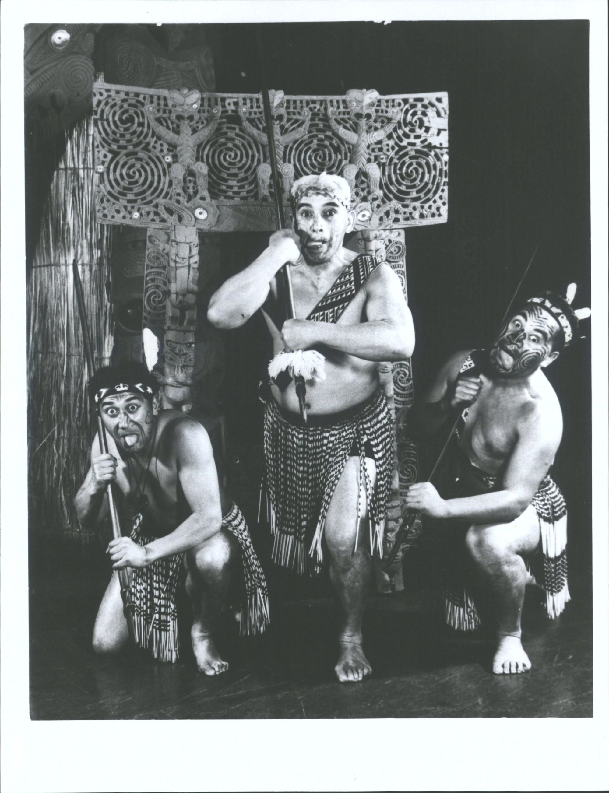 "The men Haka Leaders, Henare Toka, centre, leader   tutor of the Choir of 25 voices.