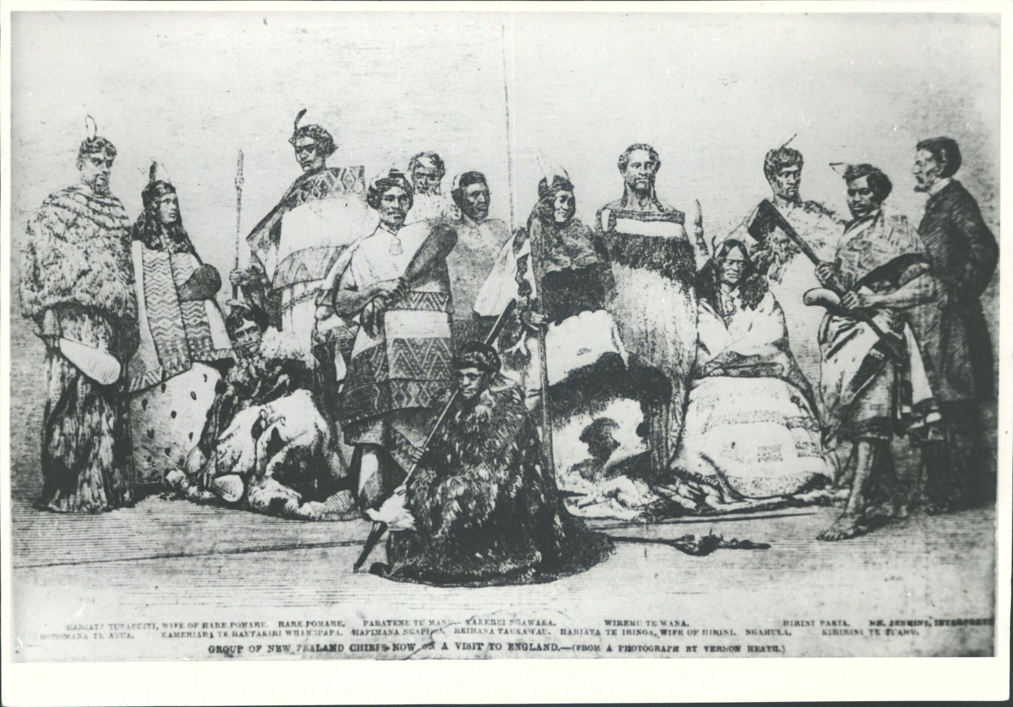 Group of new Zealand chiefs now on a visit to England