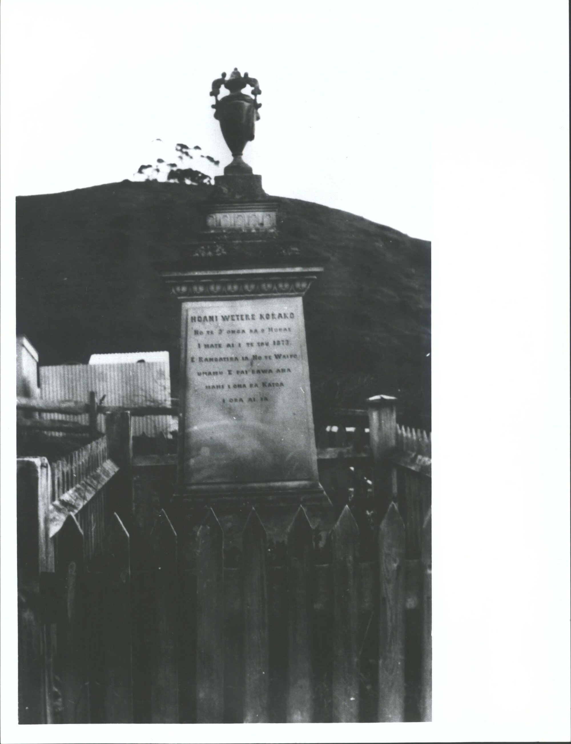 Korako Haani Wetere Tombstone