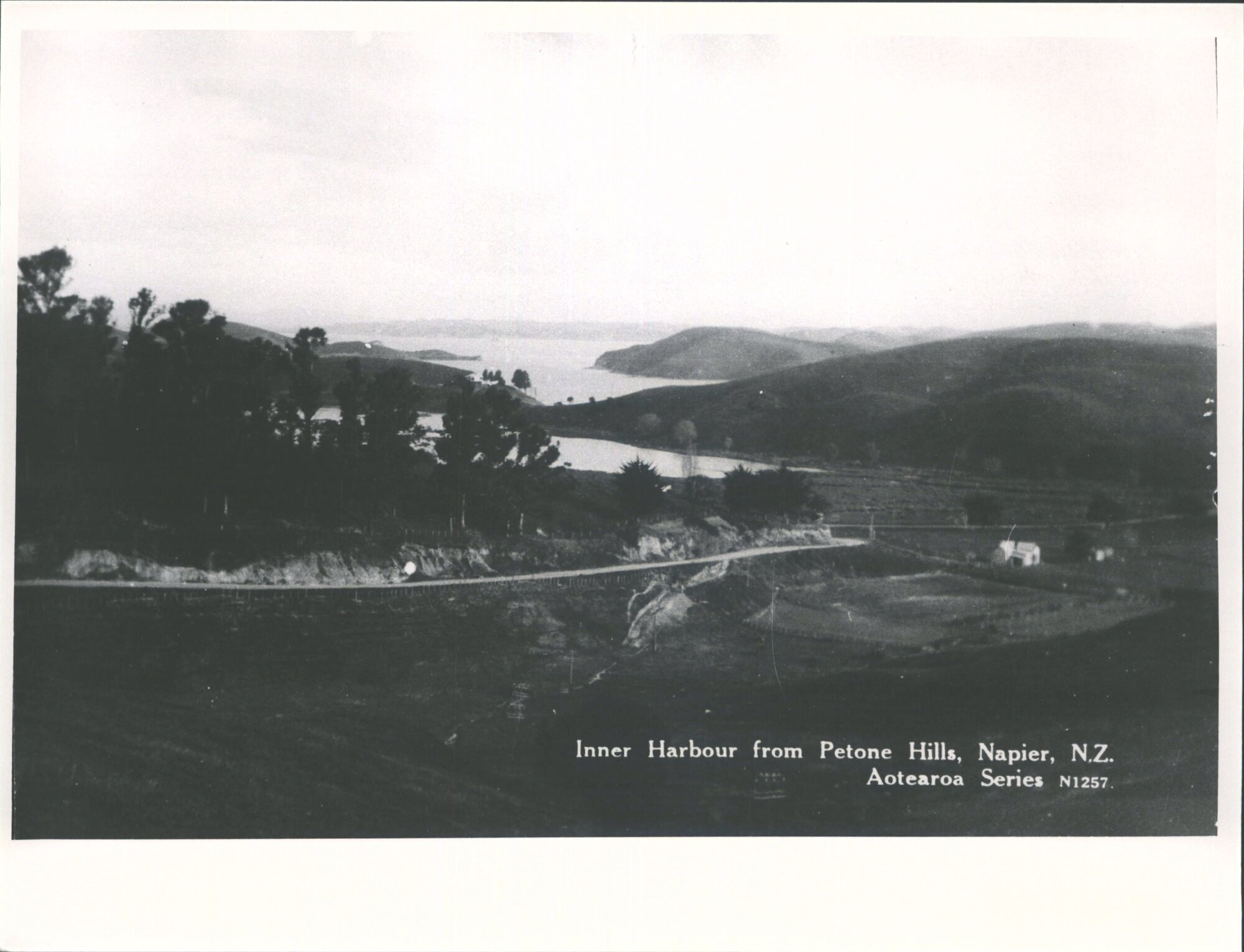 Inner Harbour from Petone Hills, Napier, N.Z.