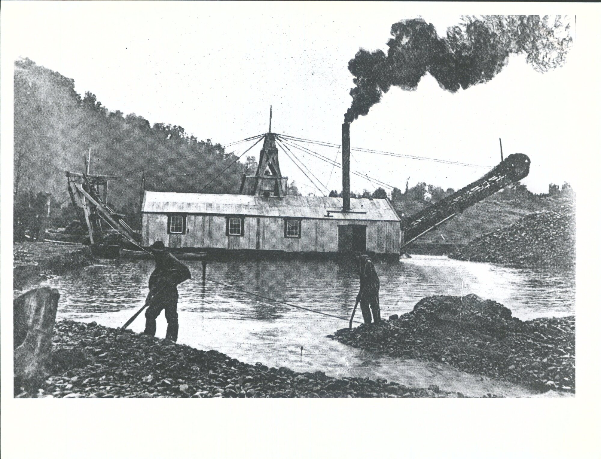 "Near Ngahere, we find the Nelson Creek Dredge  hard at work making a name for this distrct that will be hard to beat for consis