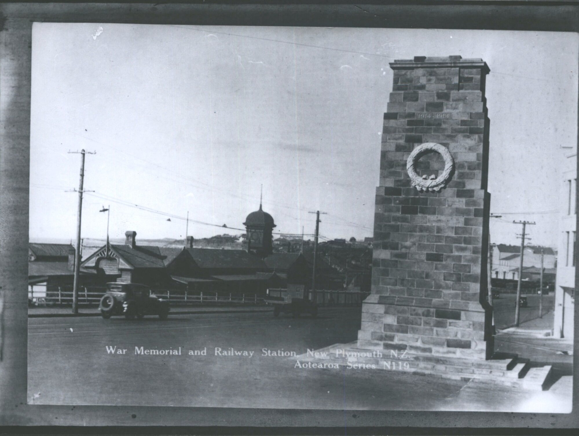 War Memorial and Railway Station, New Plymouth N.Z.
