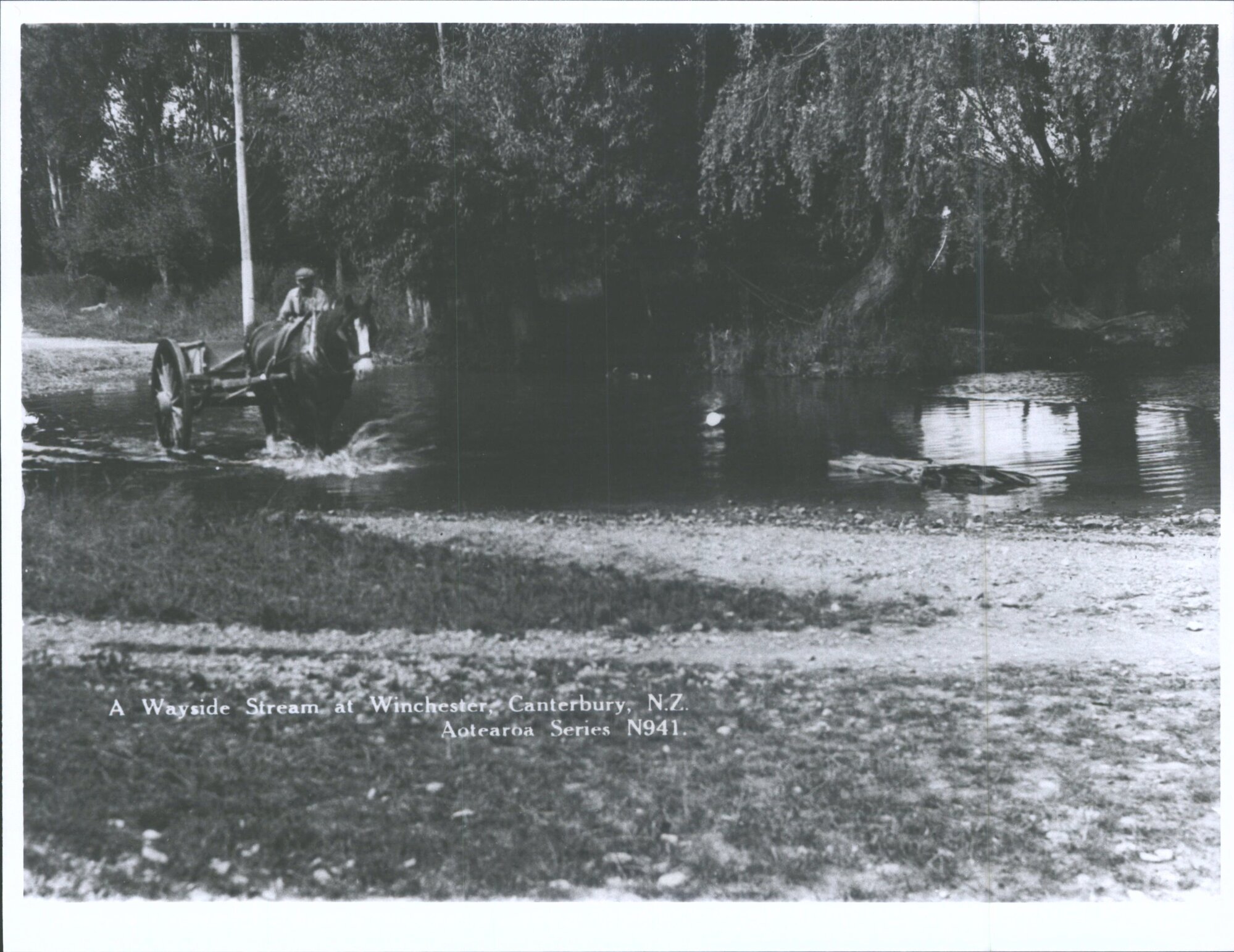 A Wayside Stream at Winchester, Canterbury, N.Z.