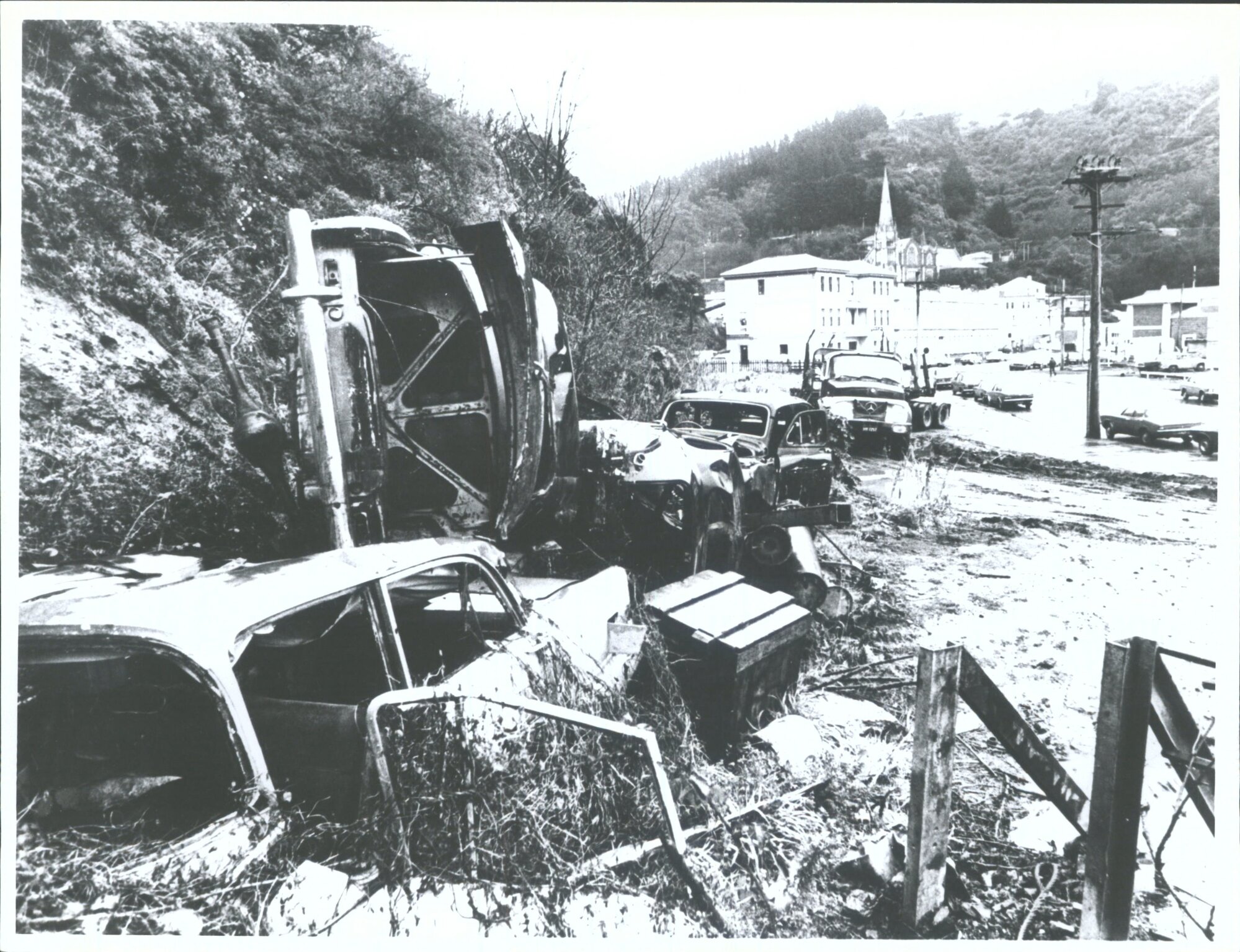 Beach Street eyesore Aug 1977 - visual pollution