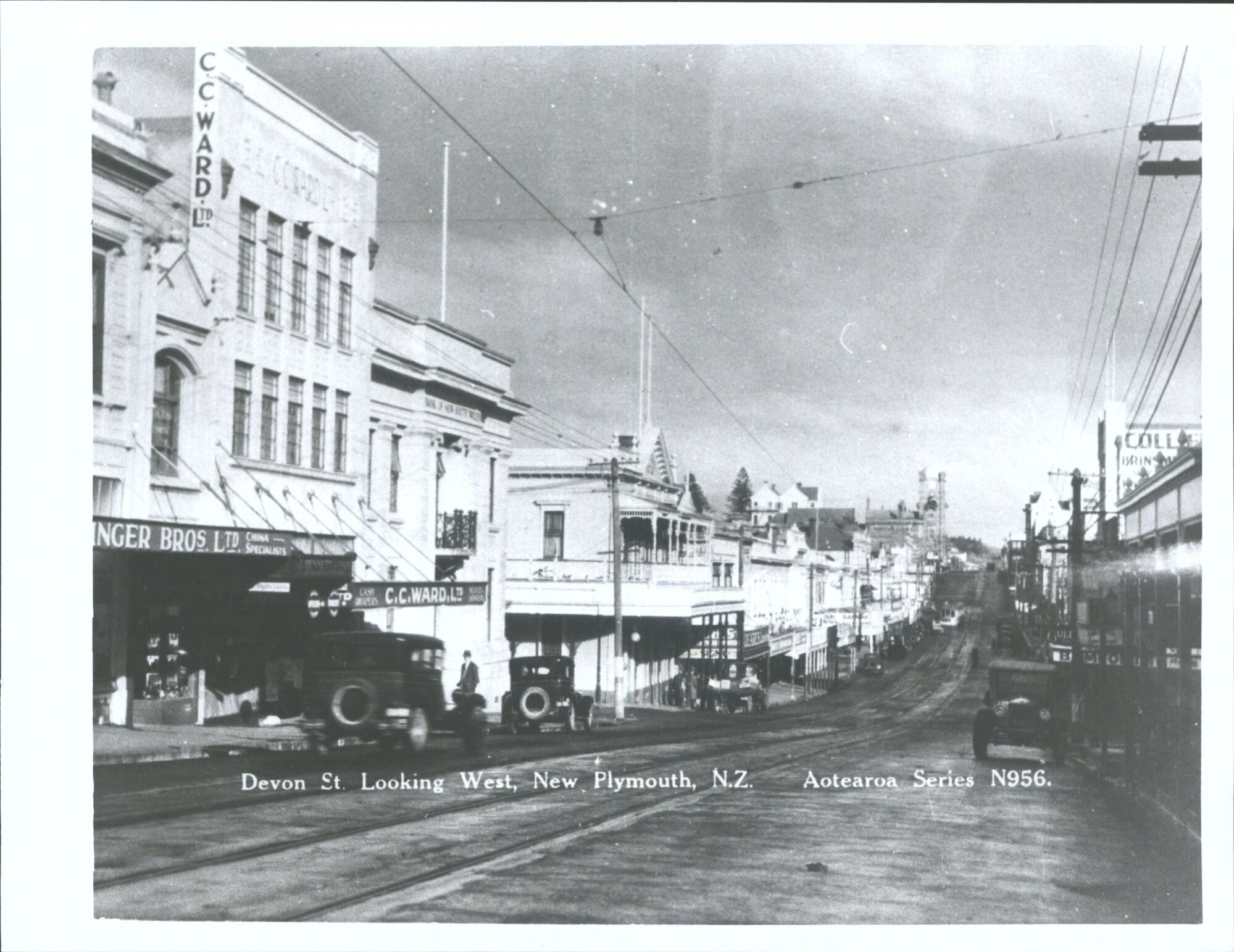Devon St. Looking West, New Plymouth, N.Z.