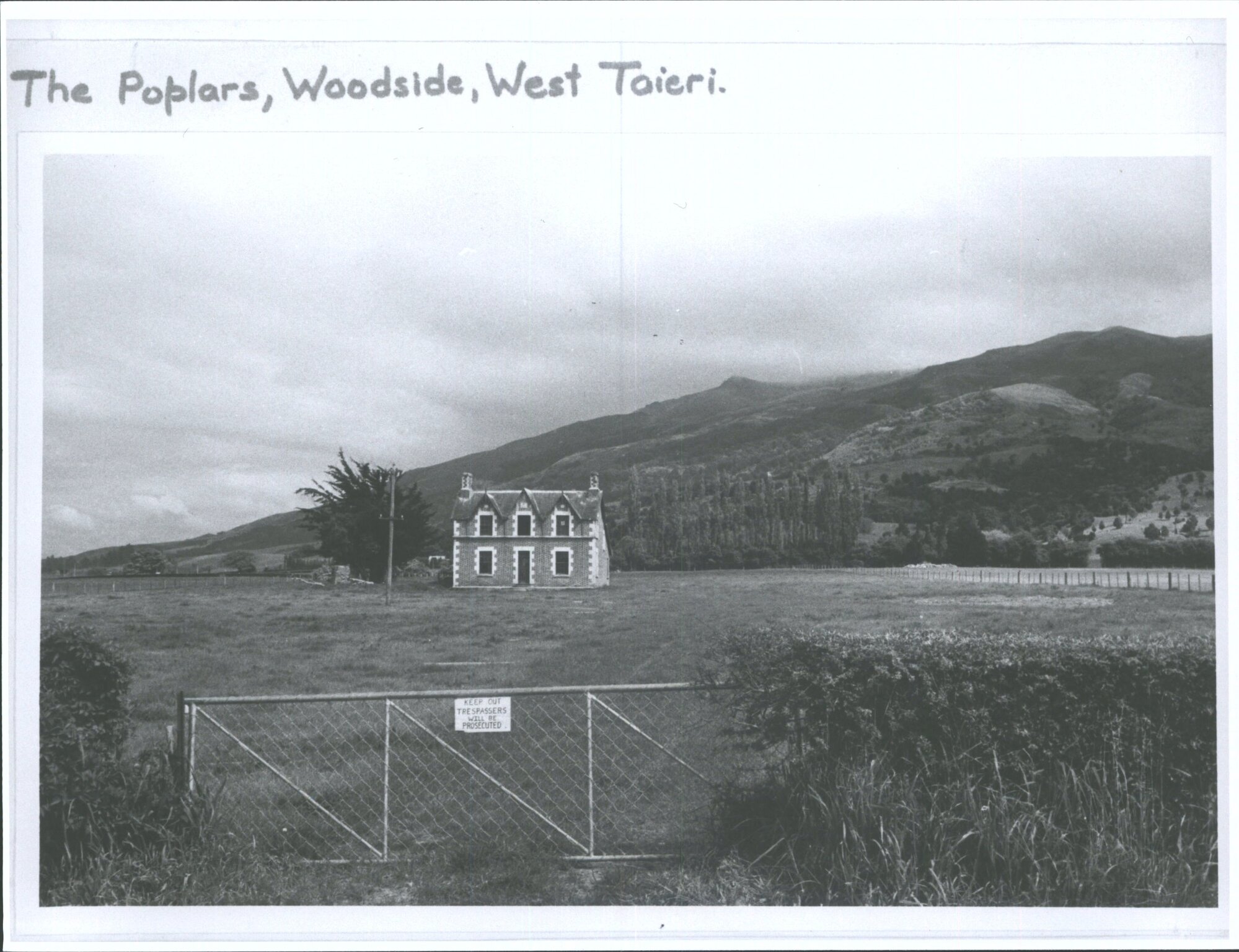 The Poplars, Woodside, West Taieri