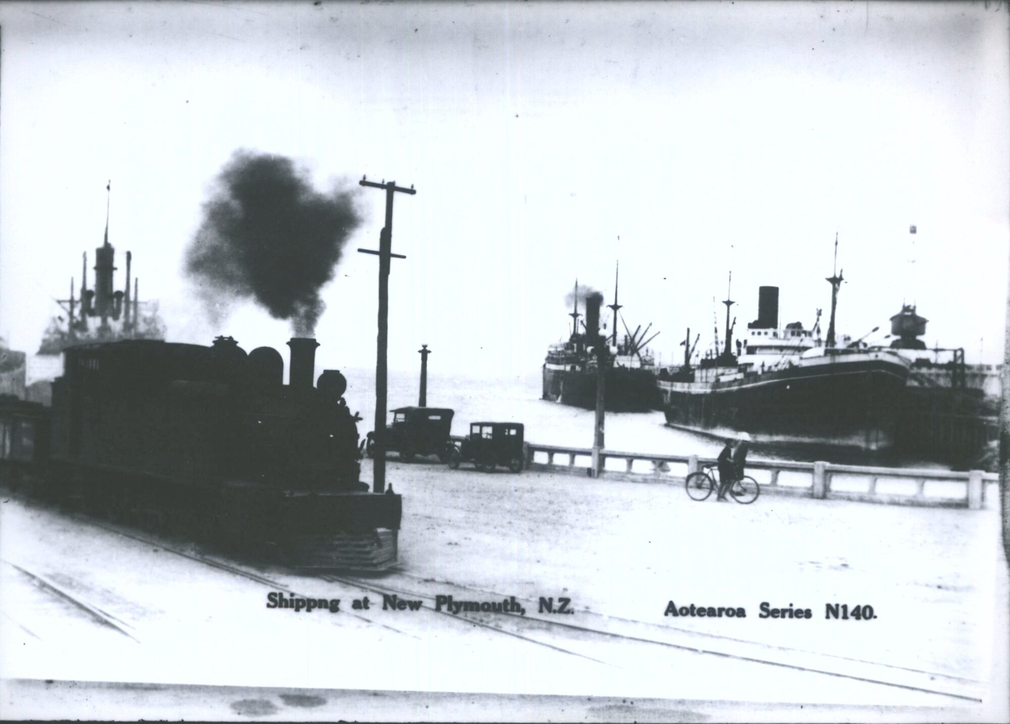Shipping at New Plymouth, N.Z.