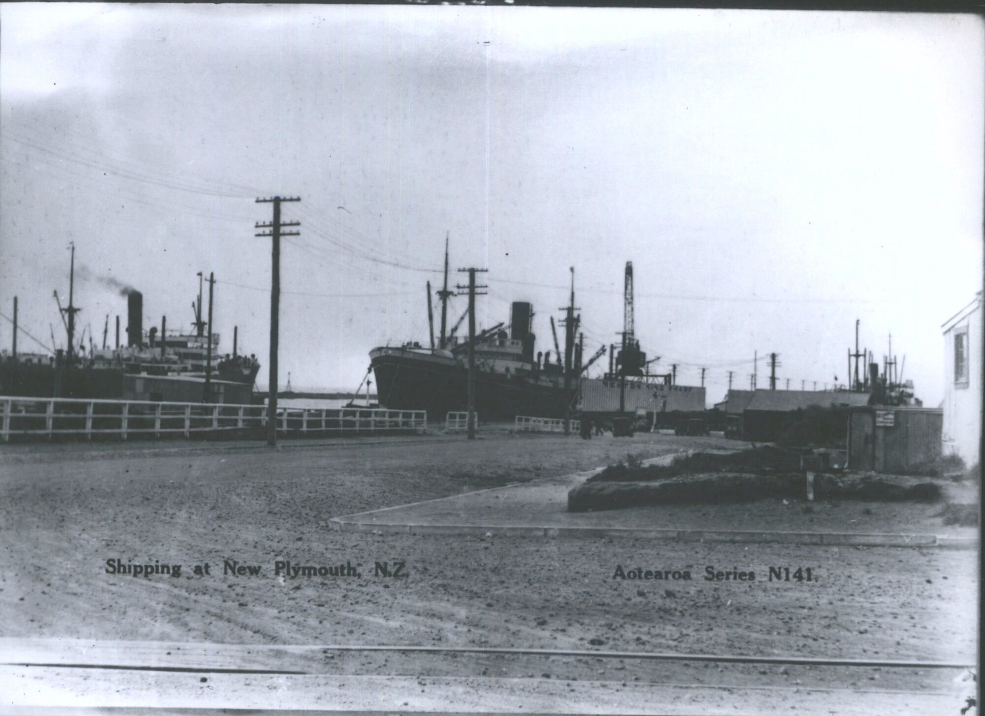 Shipping at New Plymouth, N.Z.
