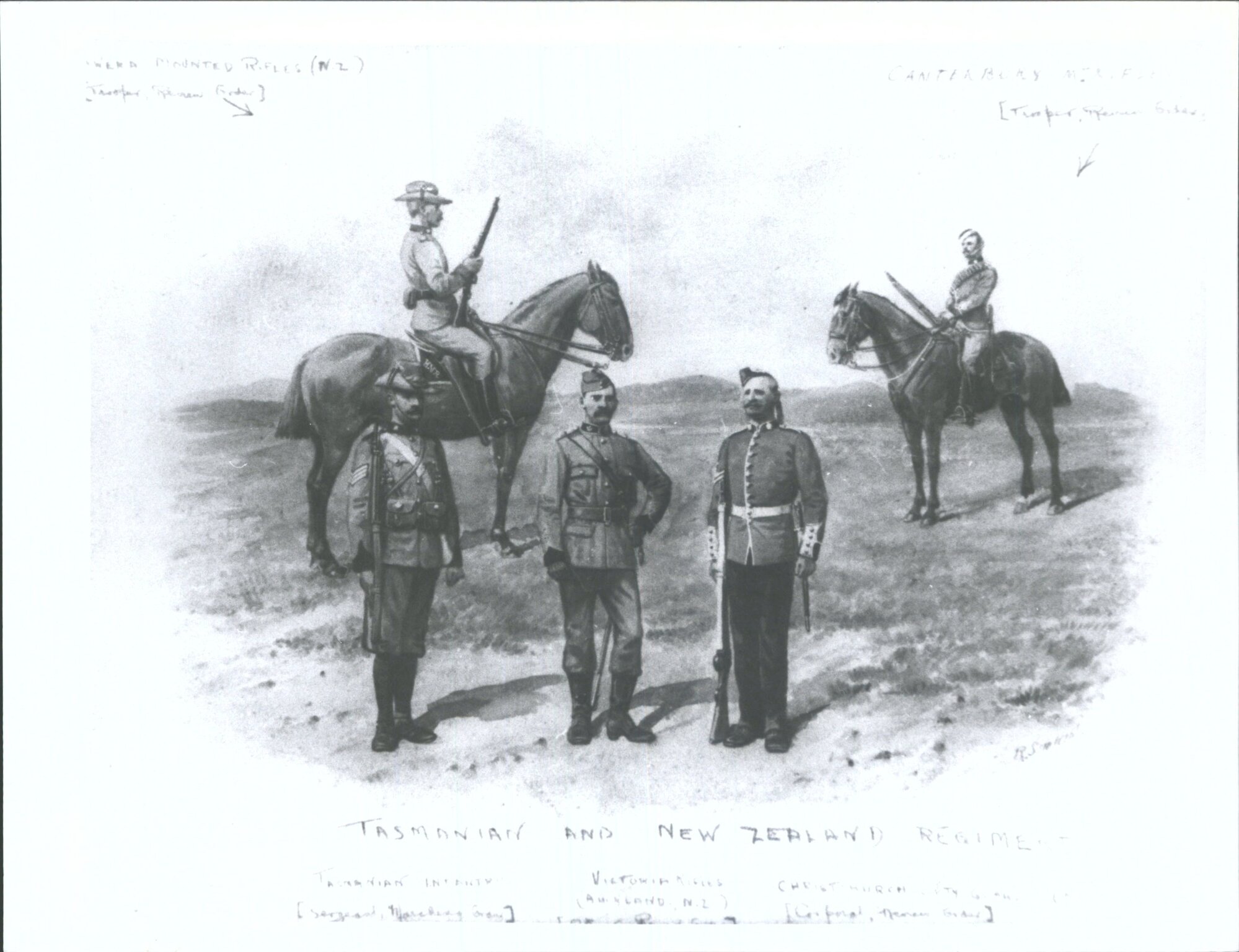 1900 Tasmanian &amp; N.Z. Regiments