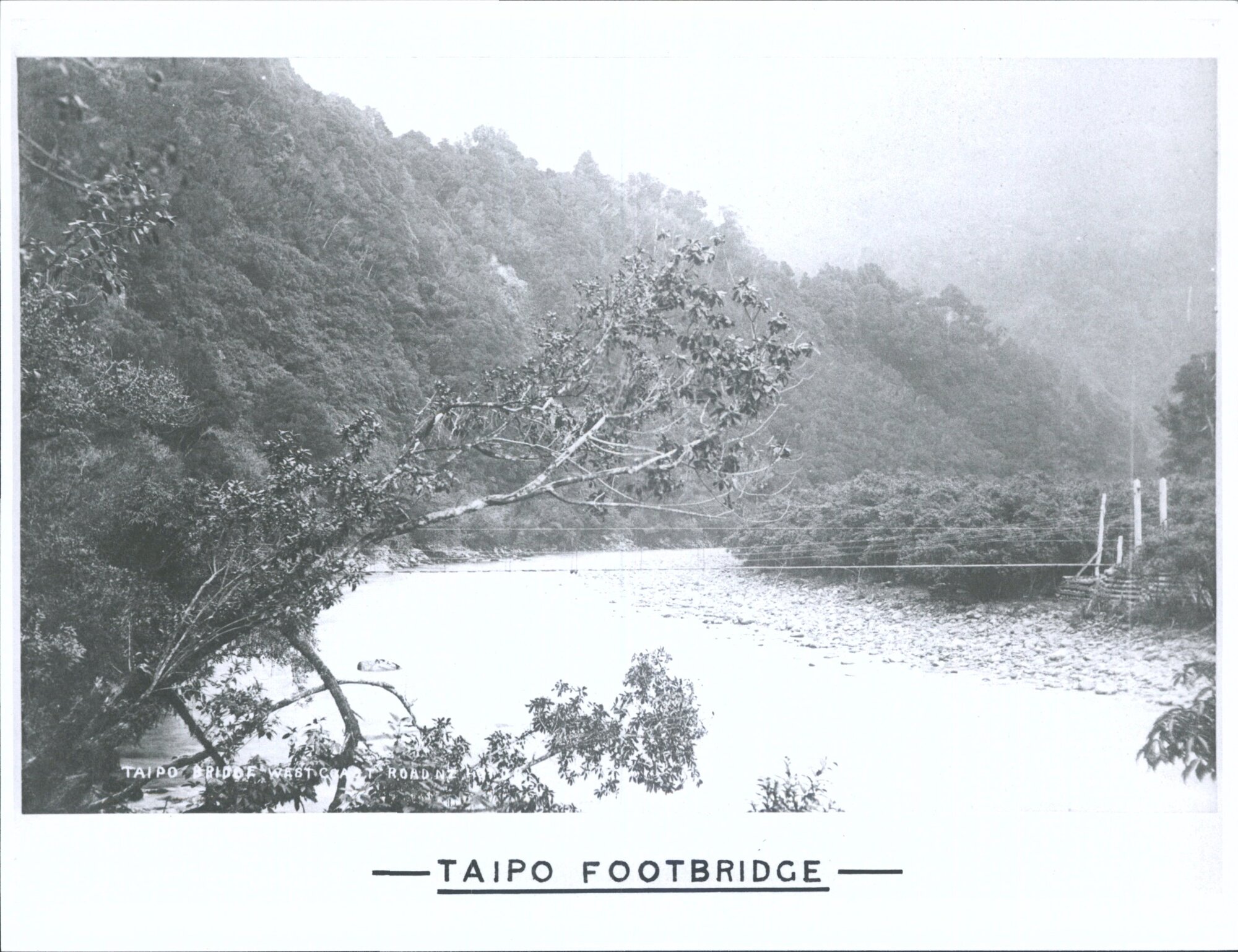 Taipo Footbridge, West Coast Road, N.Z.