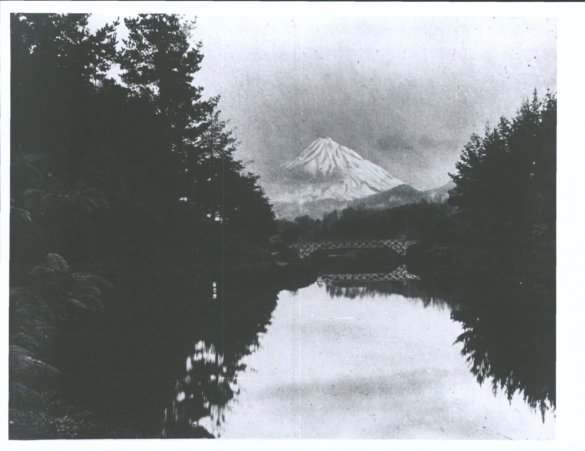 Mount Taranaki from New Plymouth Recreation Grounds