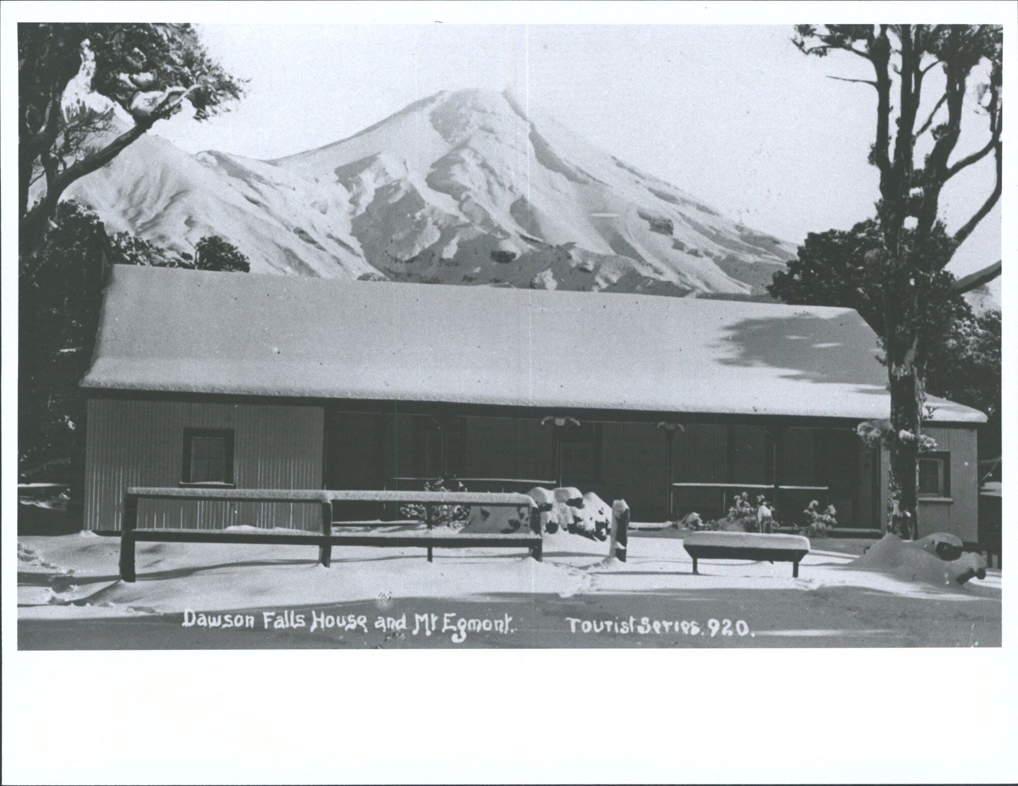 Dawson Falls House and Mt. Egmont