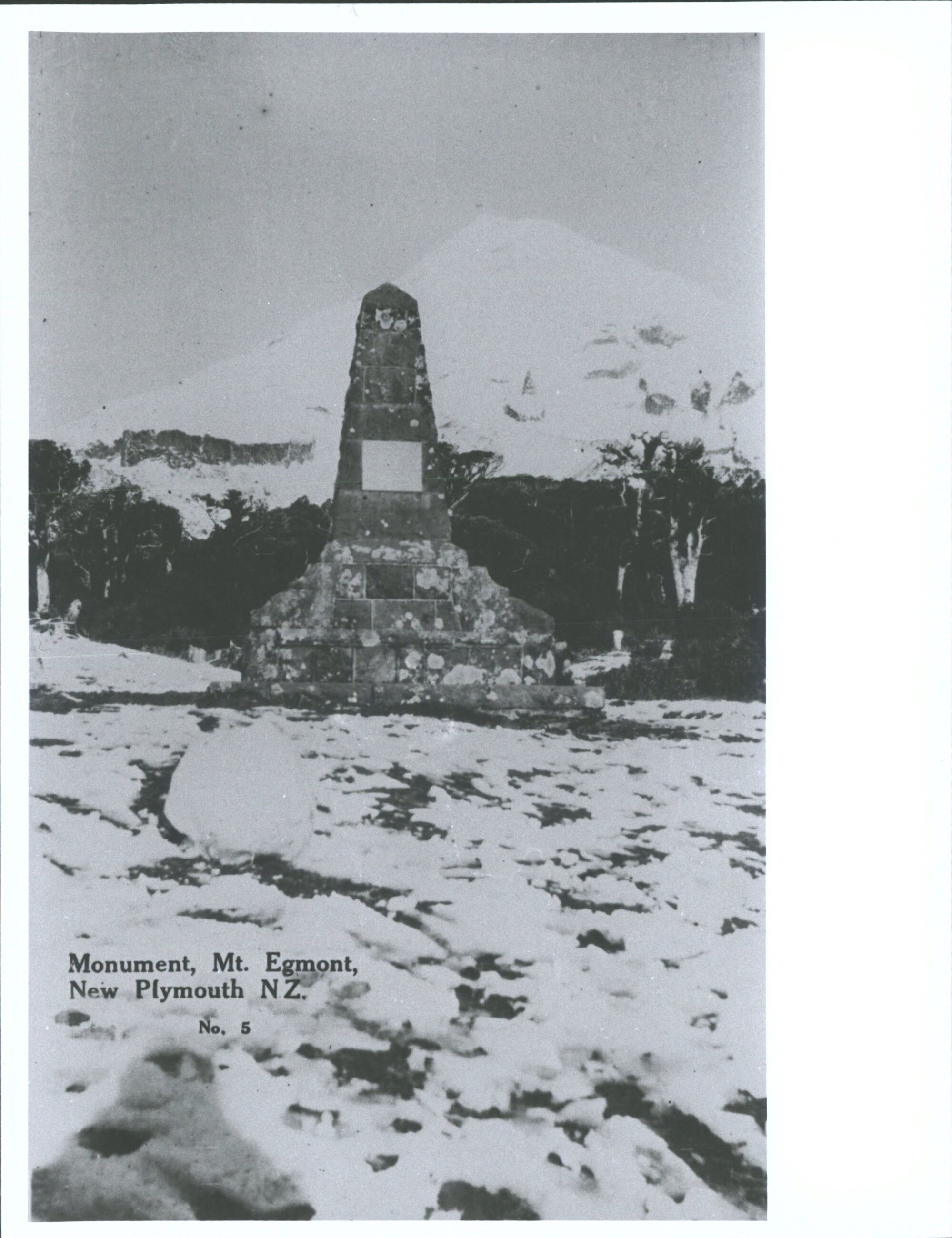 Monument, Mt. Egmont, New Plymouth, N.Z.