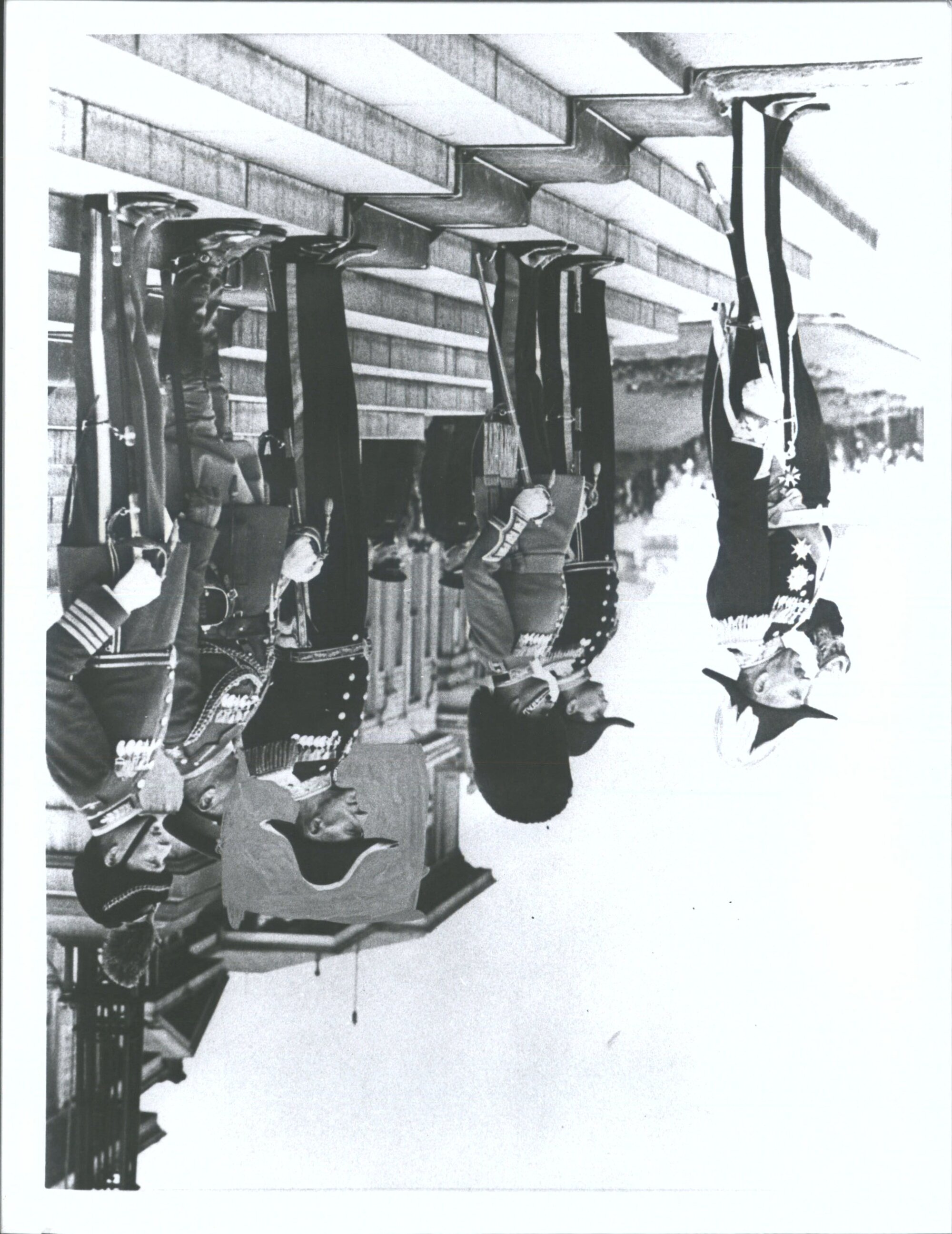Opening of Parliament by Governor -General Viscount Galway taking salute on arrival