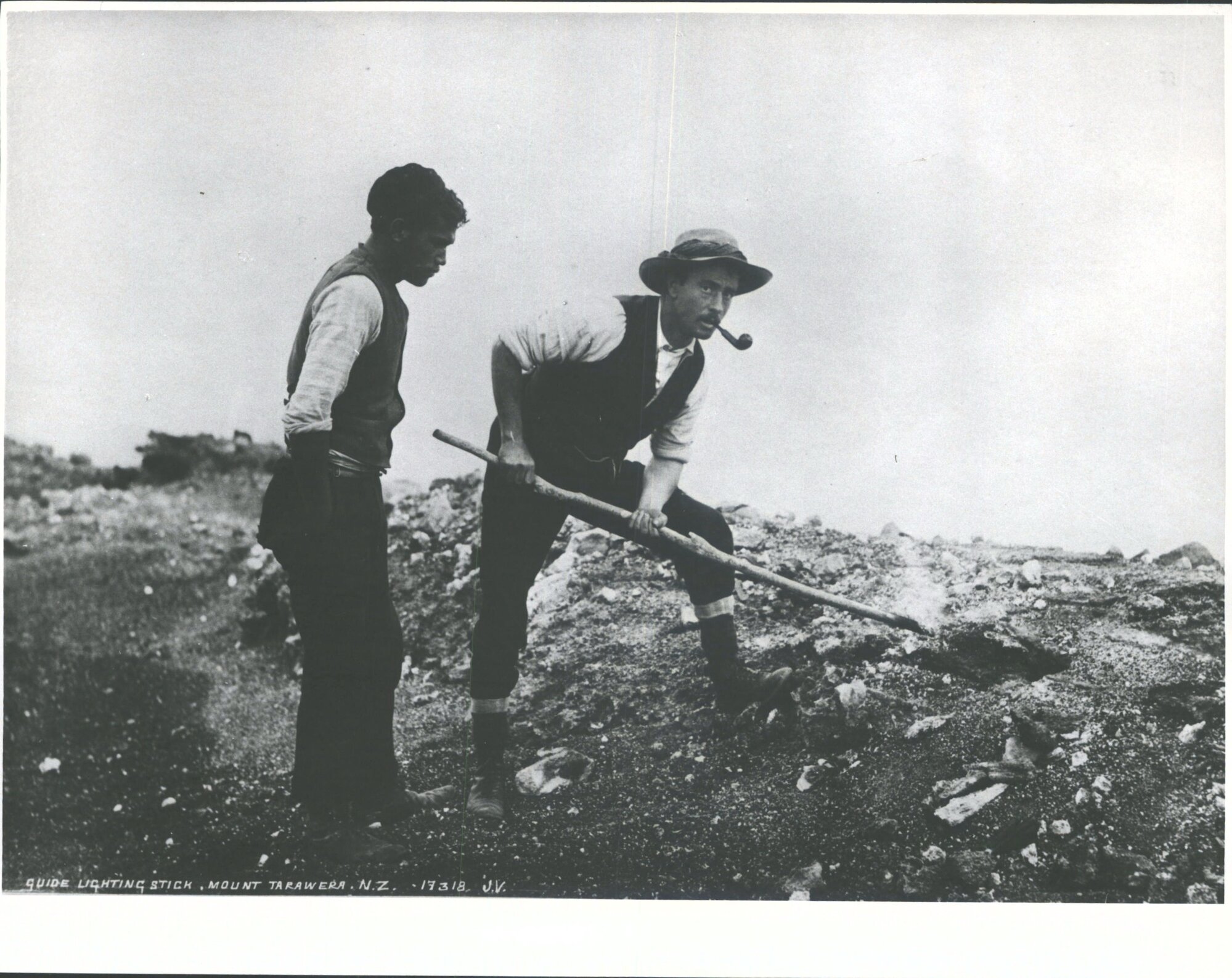 Guide Lighting Stick, Mount Tarawera, N.Z.