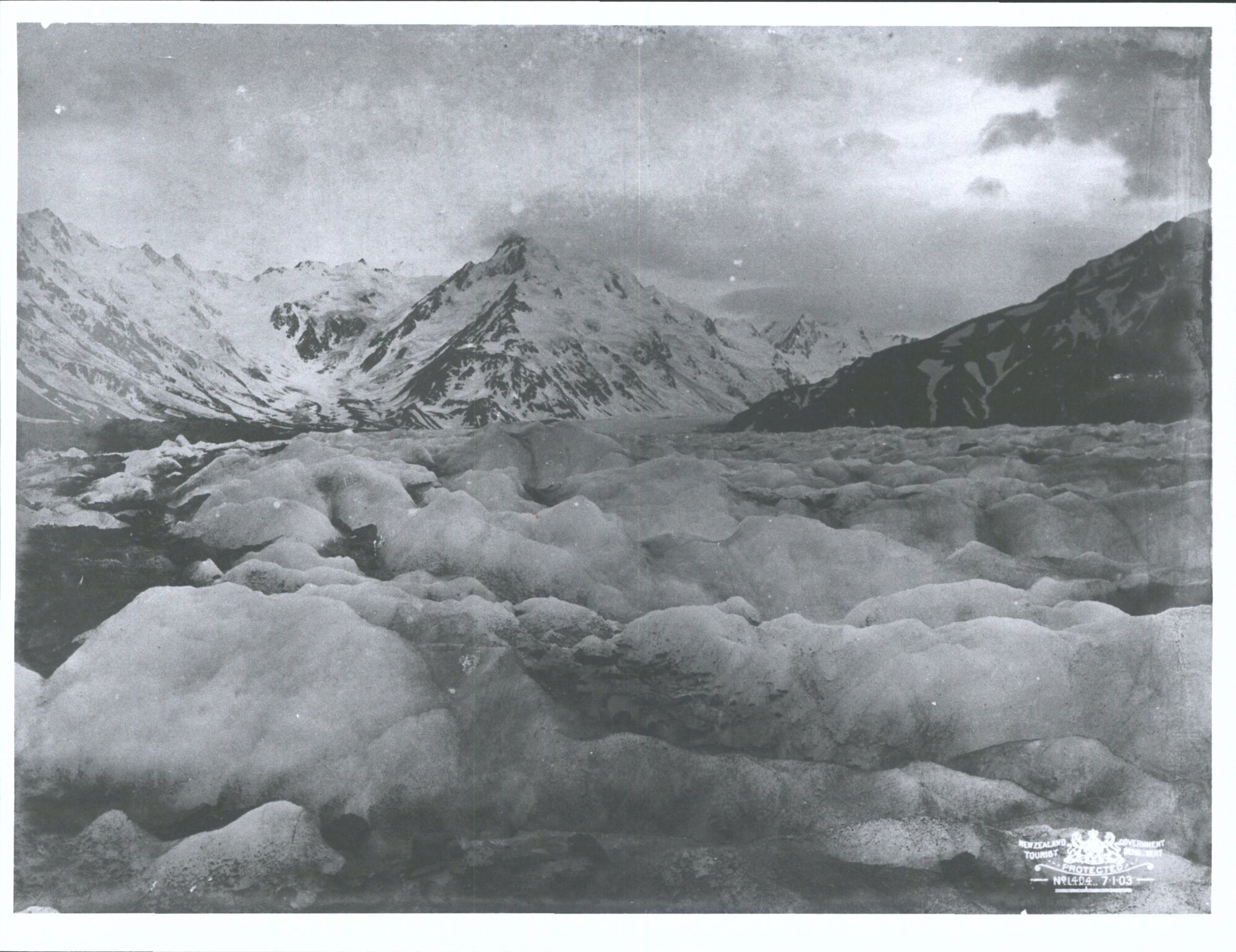 Minarets and De la Beche from Hochstetter Ice Falls