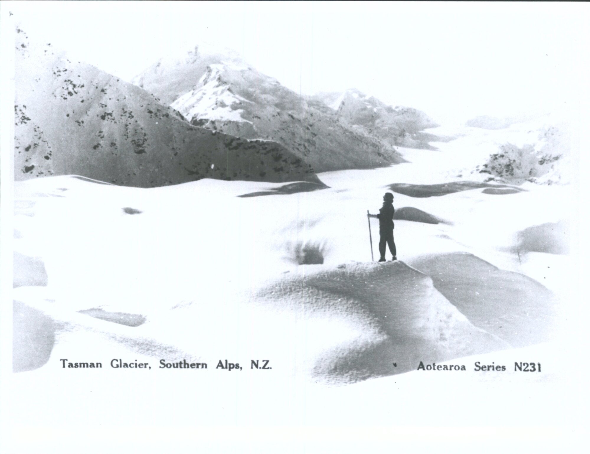 Tasman Glacier, Southern Alps, N.Z.