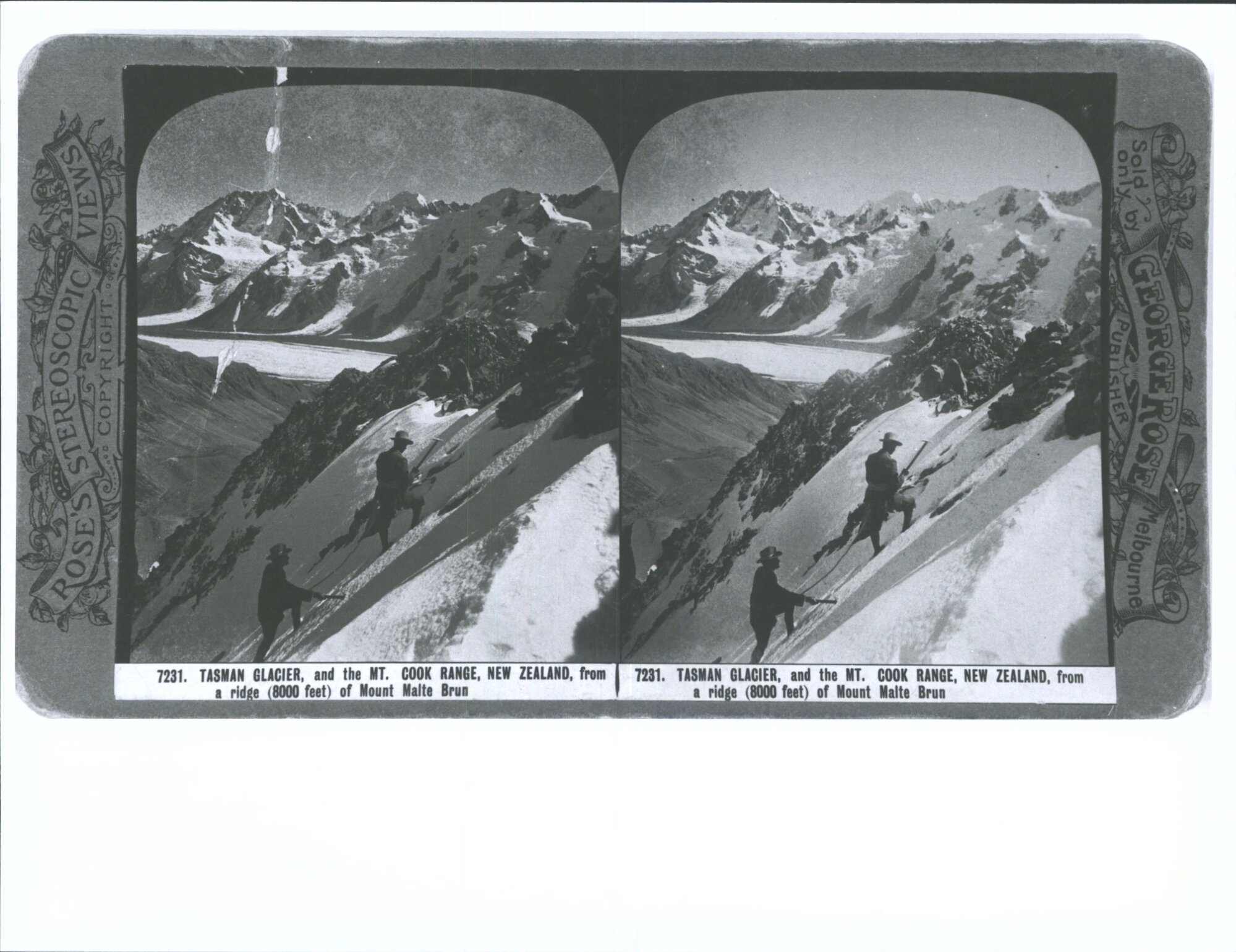 Tasman Glacier, and the Mt. Cook Range, New Zealand