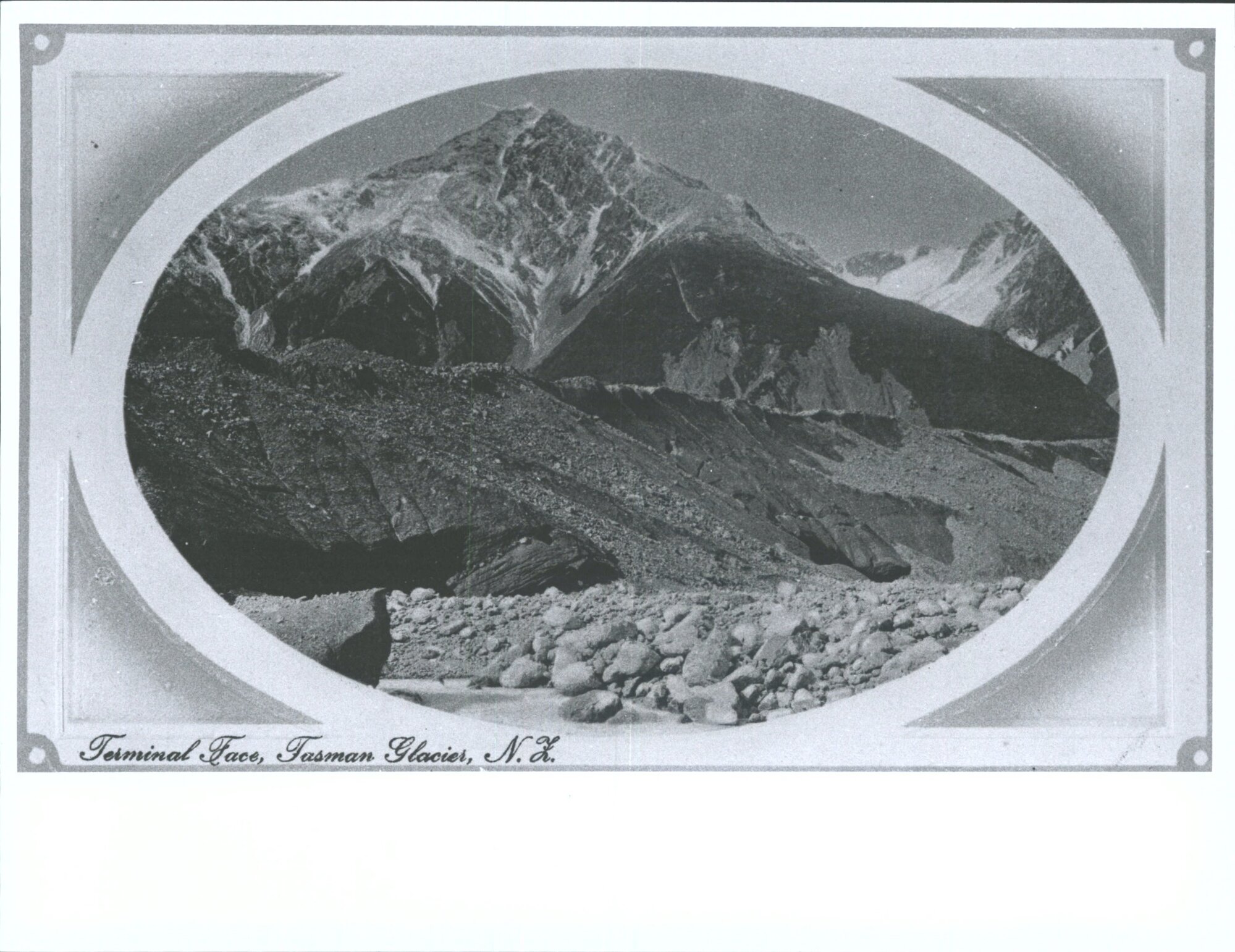 Terminal Face, Tasman Glacier, N.Z.