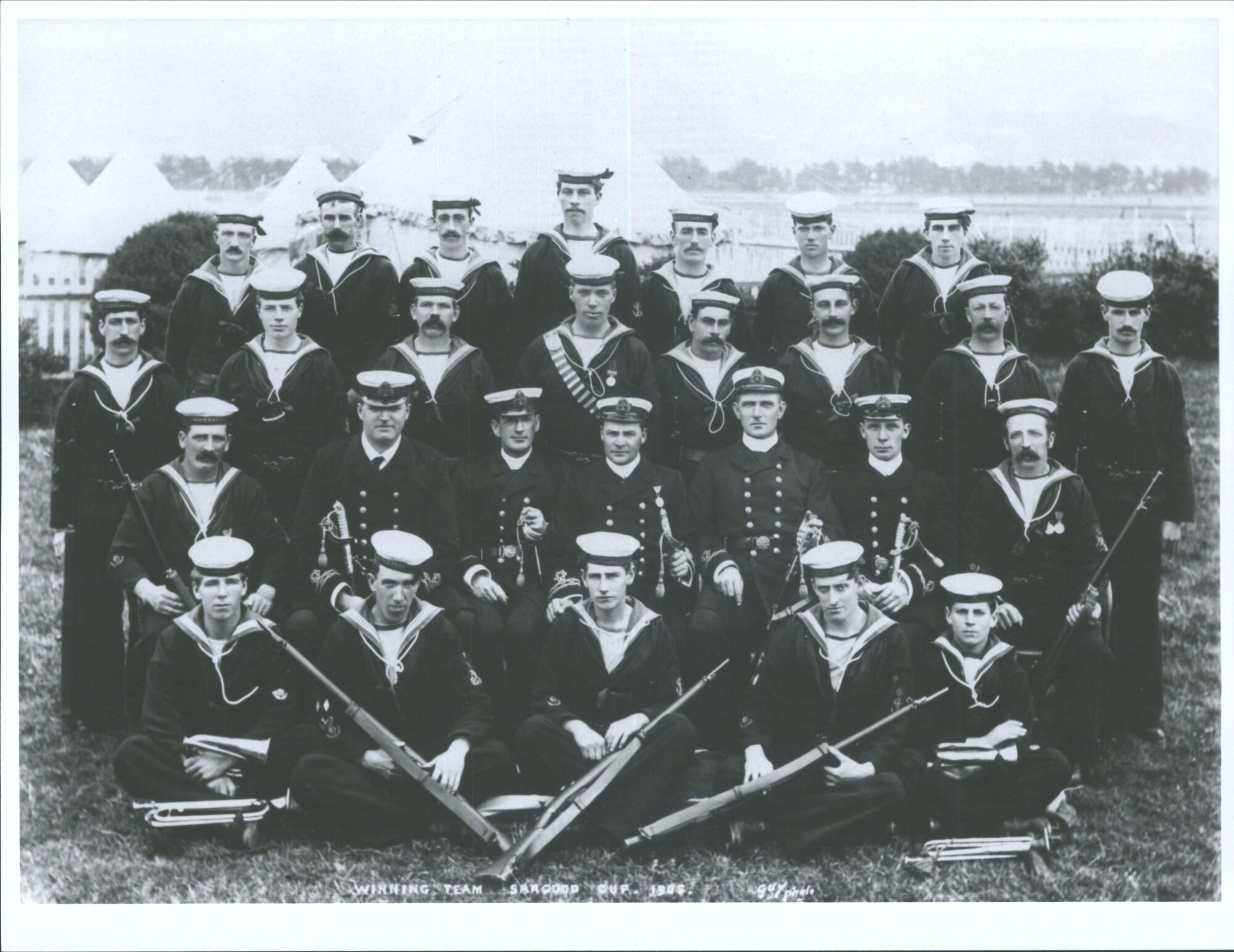 Dunedin Naval A. V. Sargood cup winning team