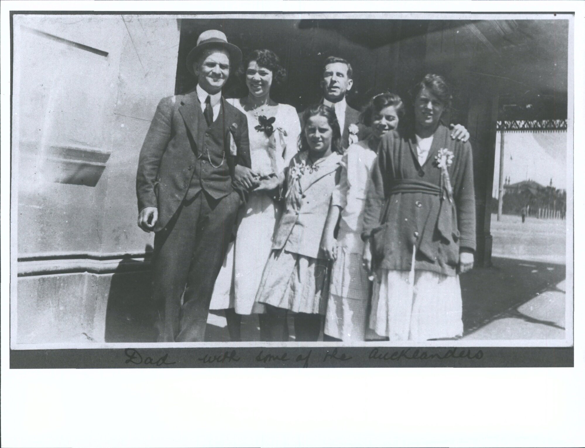 "Dad with some of the Aucklanders"
