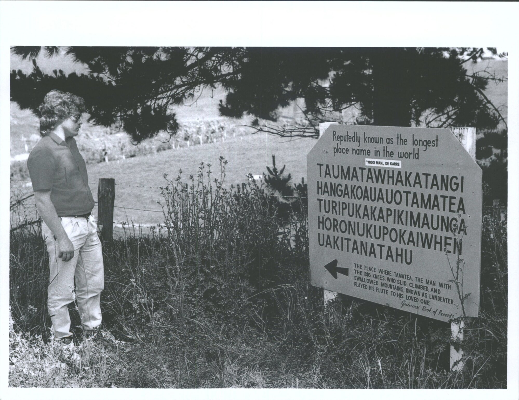 Reputedly known as the longest place name in the world