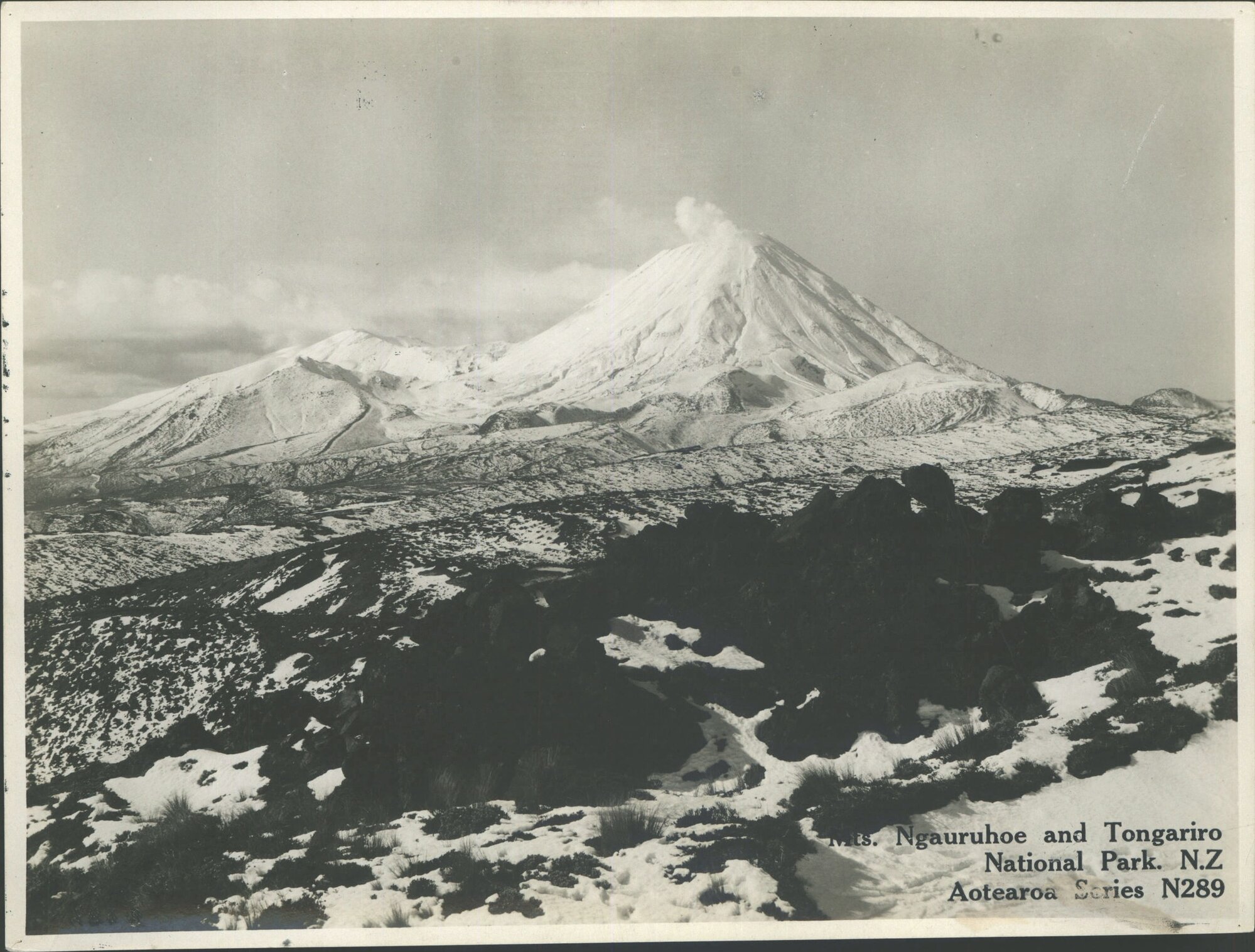 Mts Ngauruhoe and Tongariro, National Park