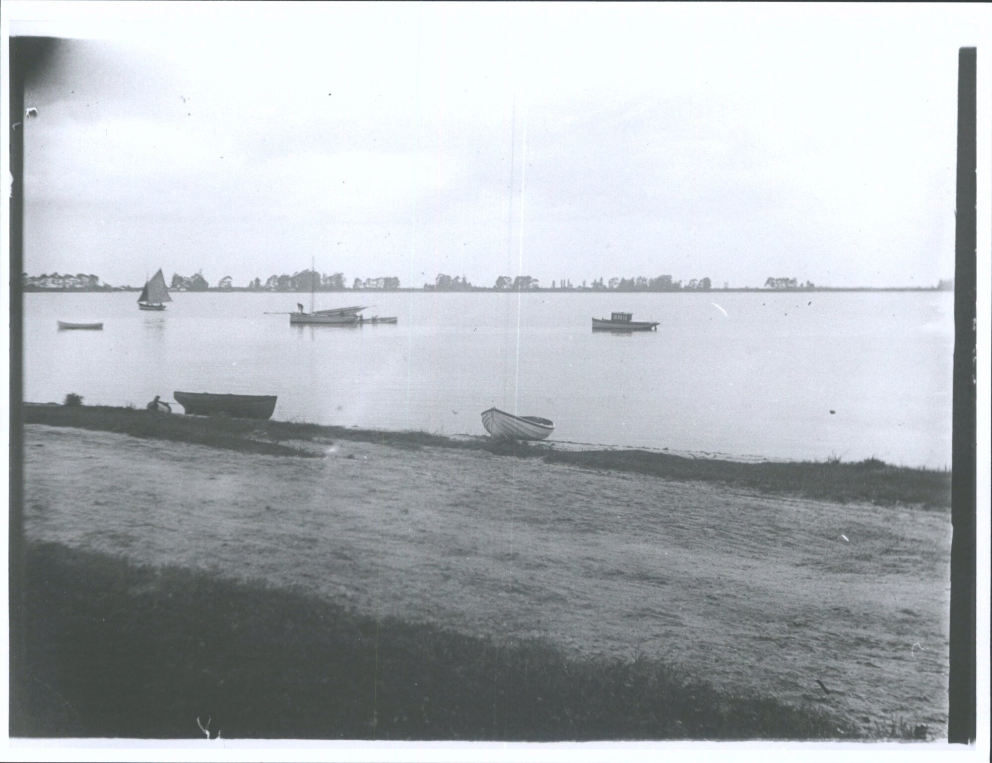 View of boats near Tauranga