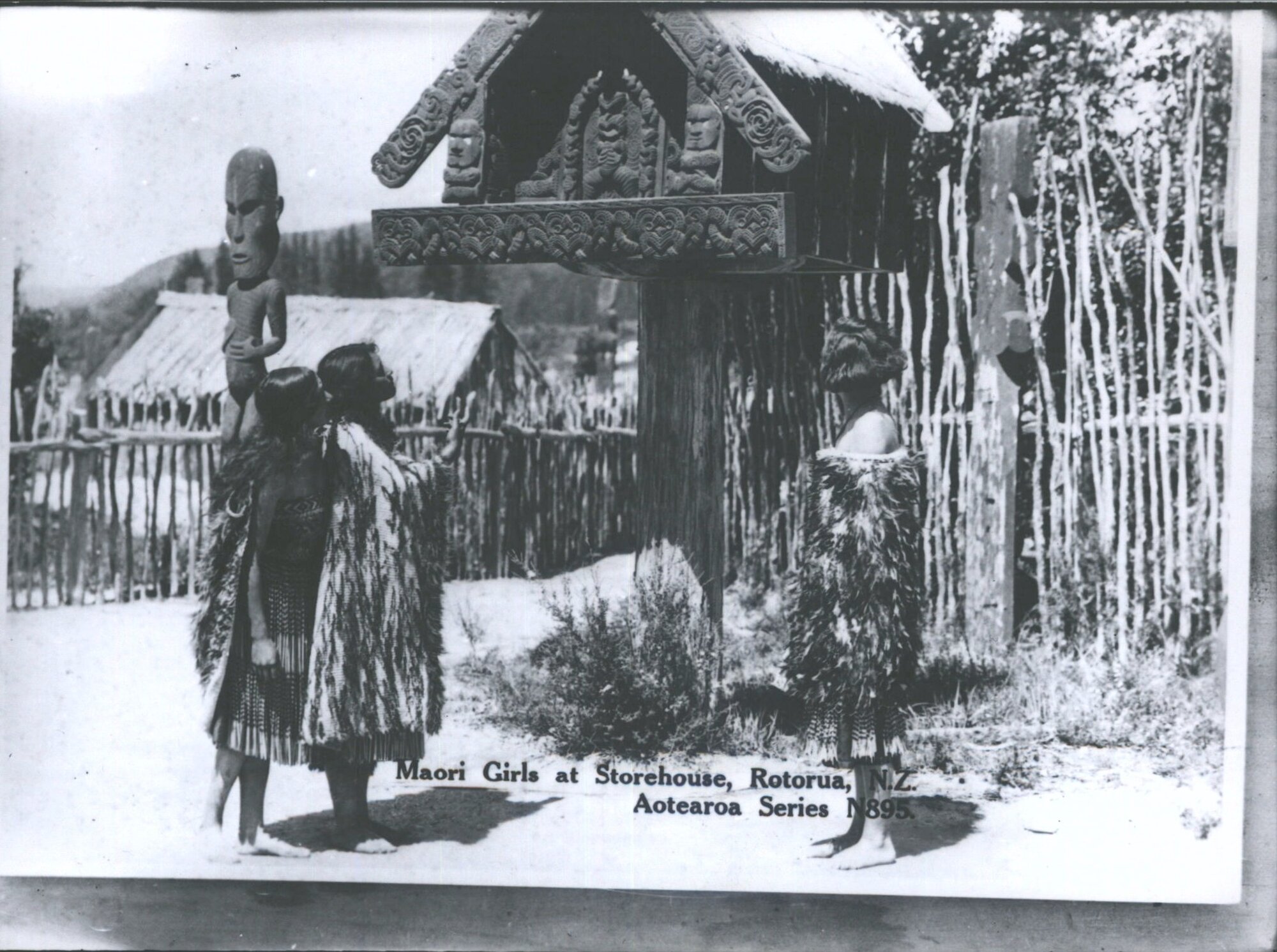 Maori Girls at Storehouse, Rotorua, N.Z.