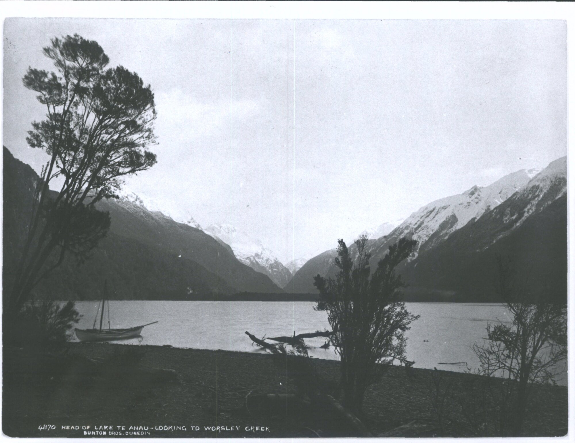 Head of Lake Te Anau, looking to Worsley Creek