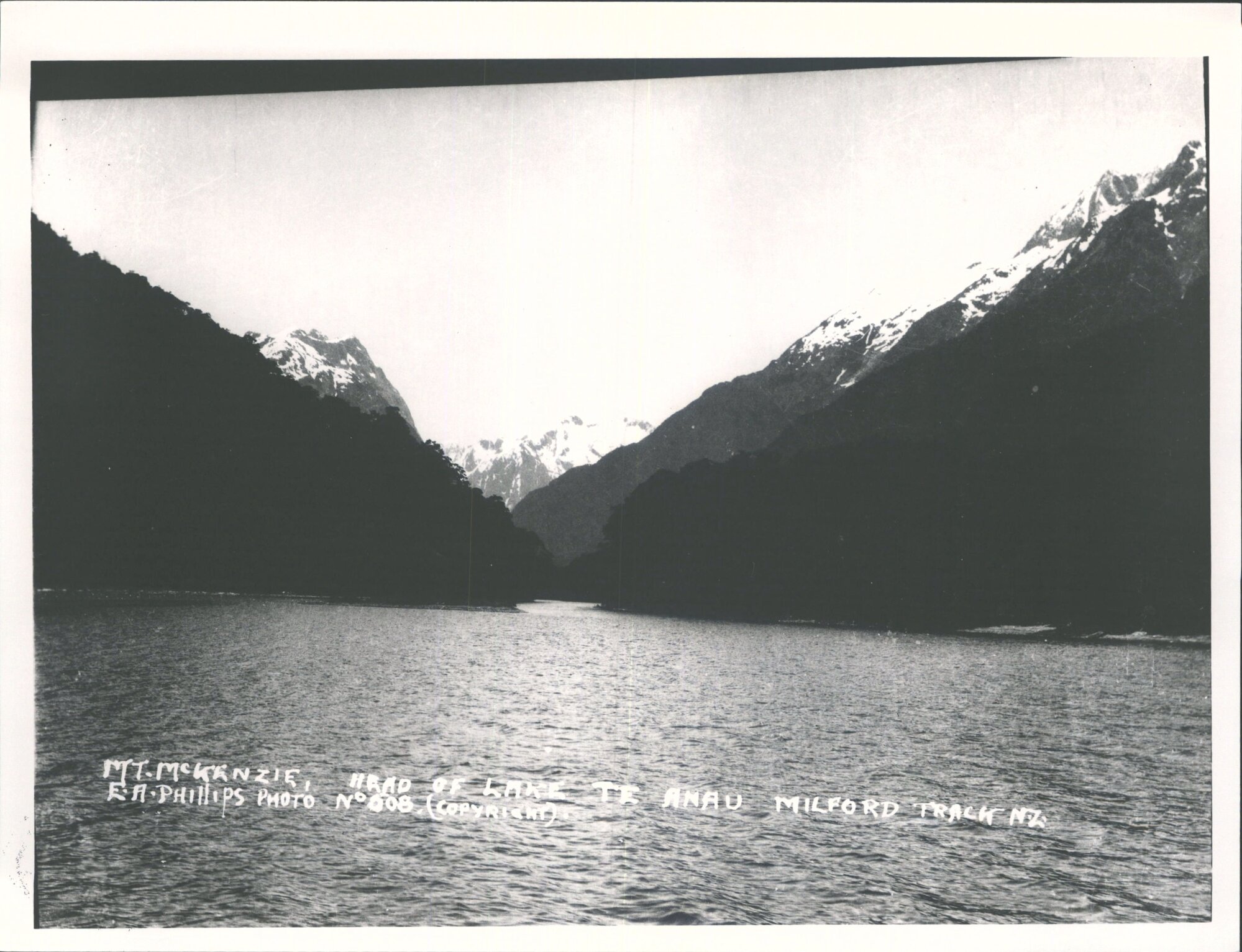 Mt. McKenzie, head of Lake Te Anau, at the start of the Milford Track