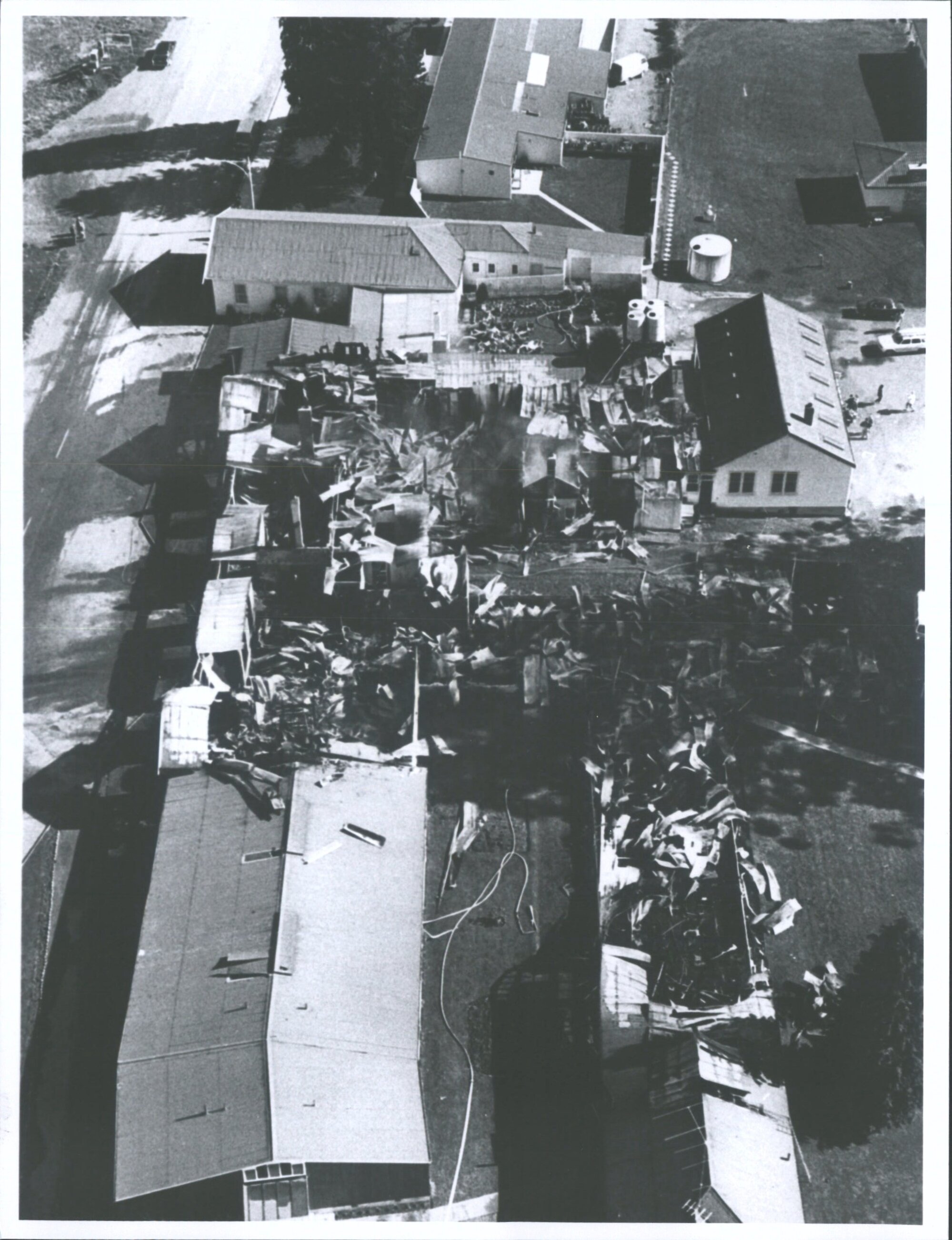 Te Anau Hotel after fire