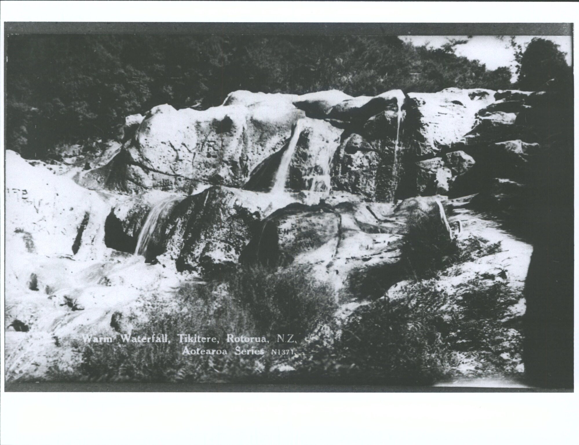 Warm Waterfall, Tikitere, Rotorua, N.Z.