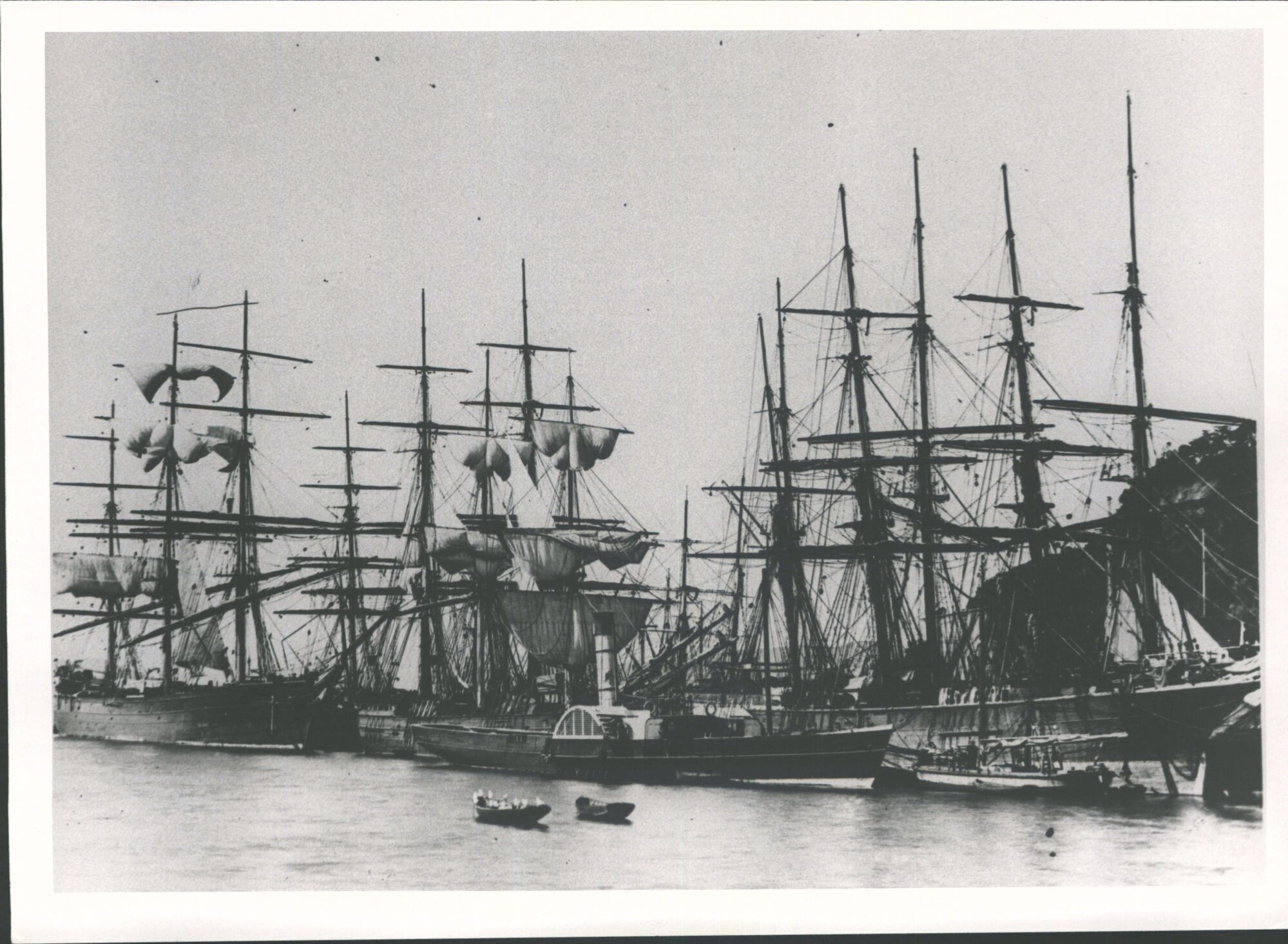 S.S. Samson in foreground