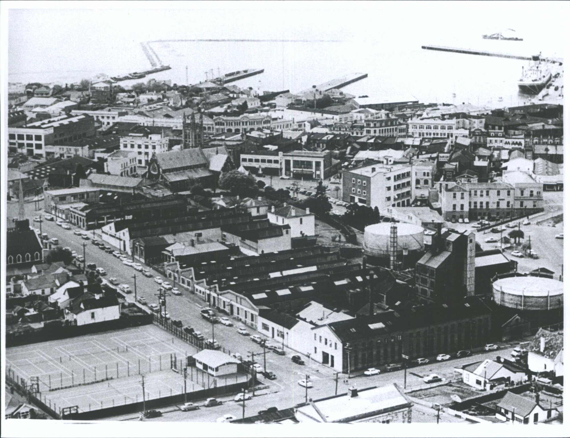 Aerial view of Timaru Mill
