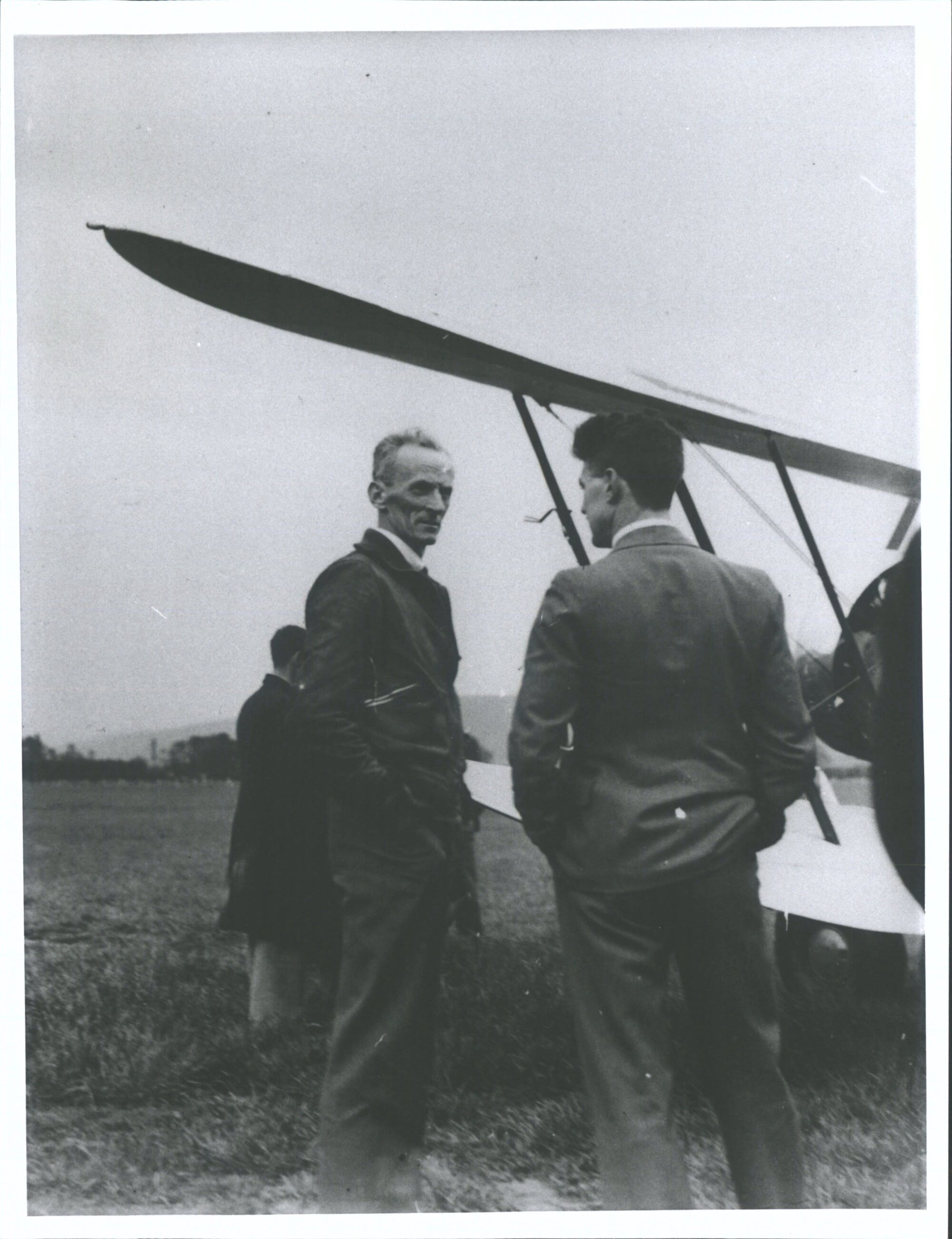 George Bolt (left foreground) Otago Aero Club opening