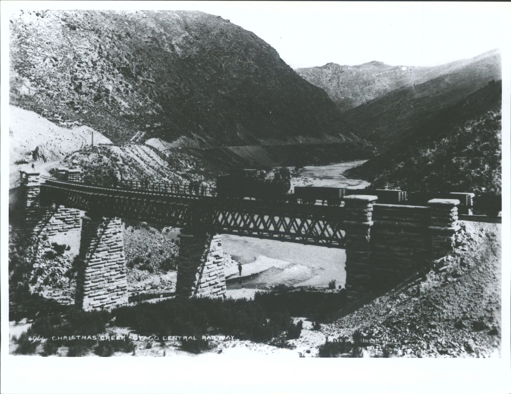 Train Crossing Christmas Creek Bridge