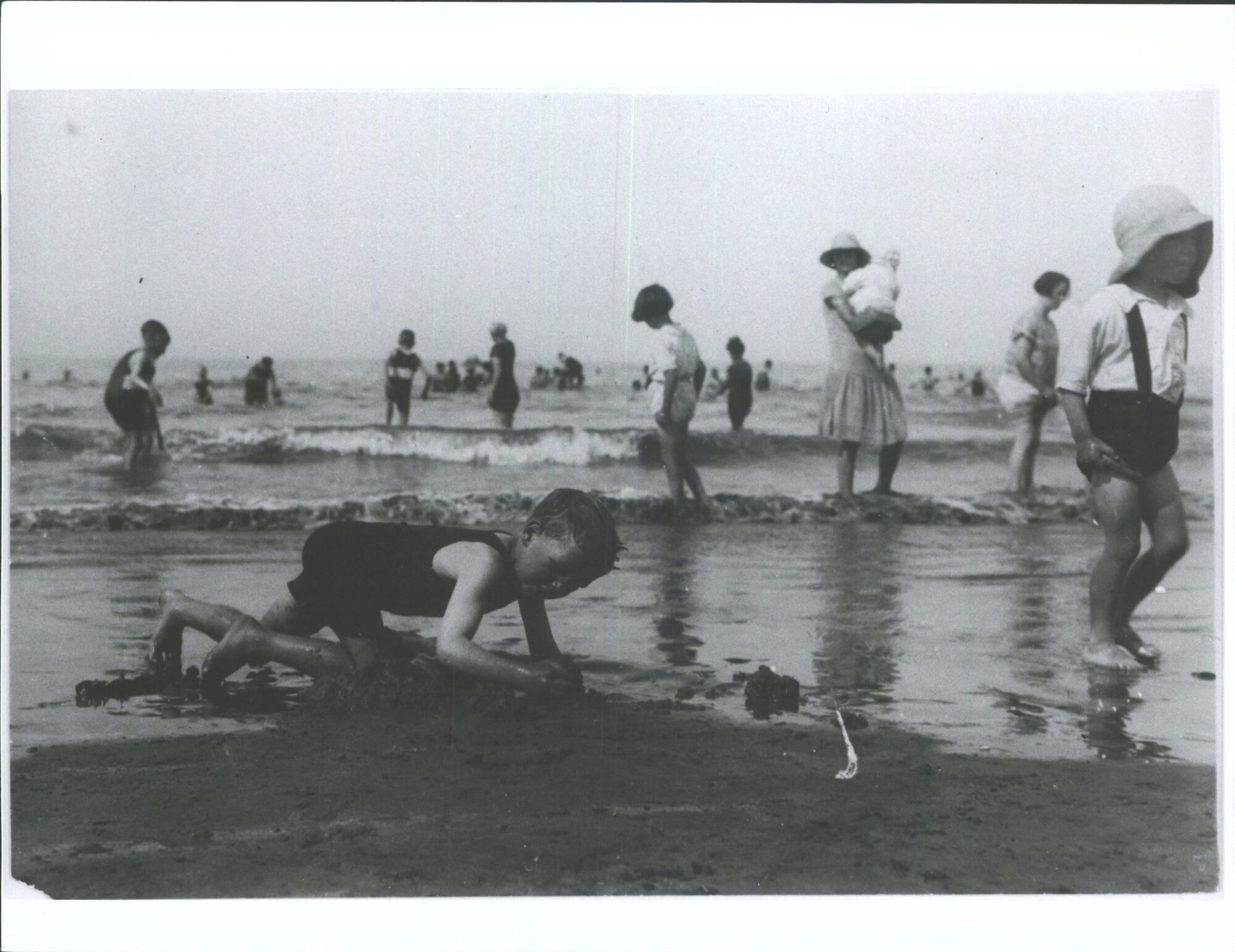 Children playing at the beach