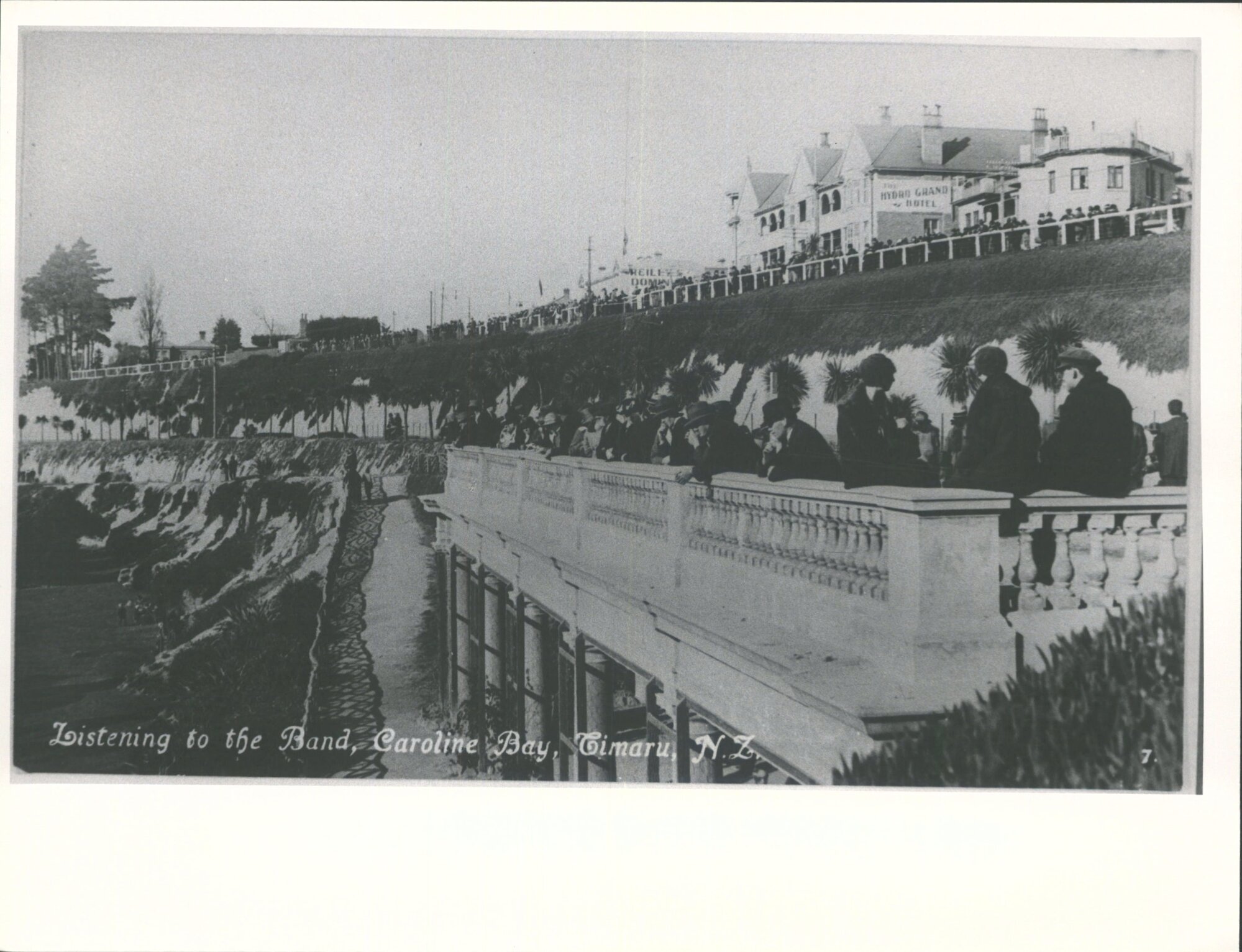 Listening to the Band, Caroline Bay, Timaru, N.Z.