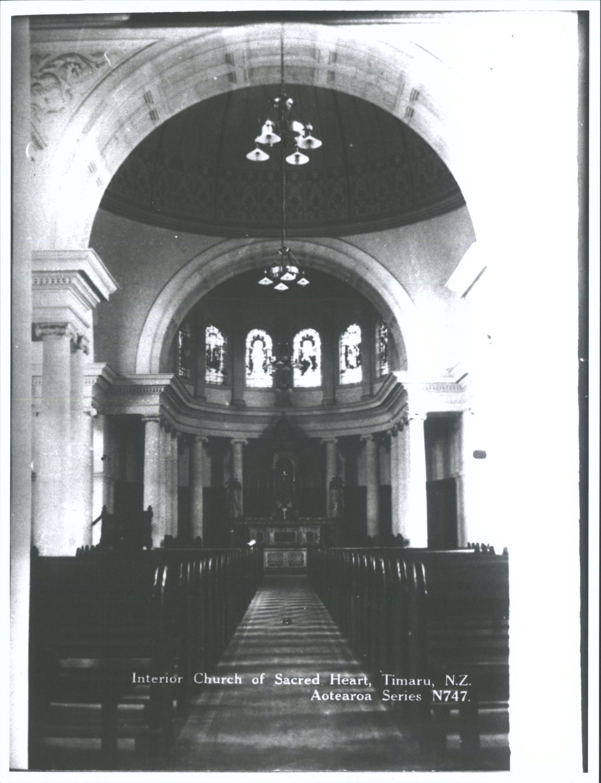 Interior, Church of Sacred Heart, Timaru, N.Z.