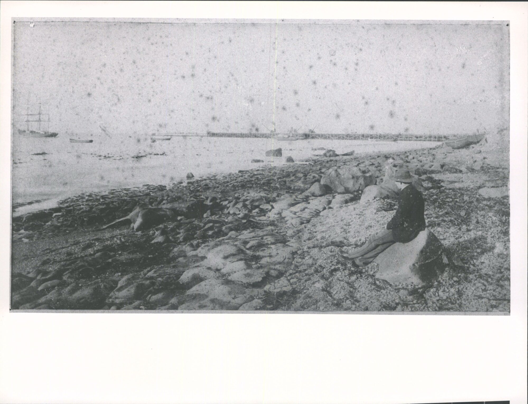 Unidentified man at Timaru Harbour