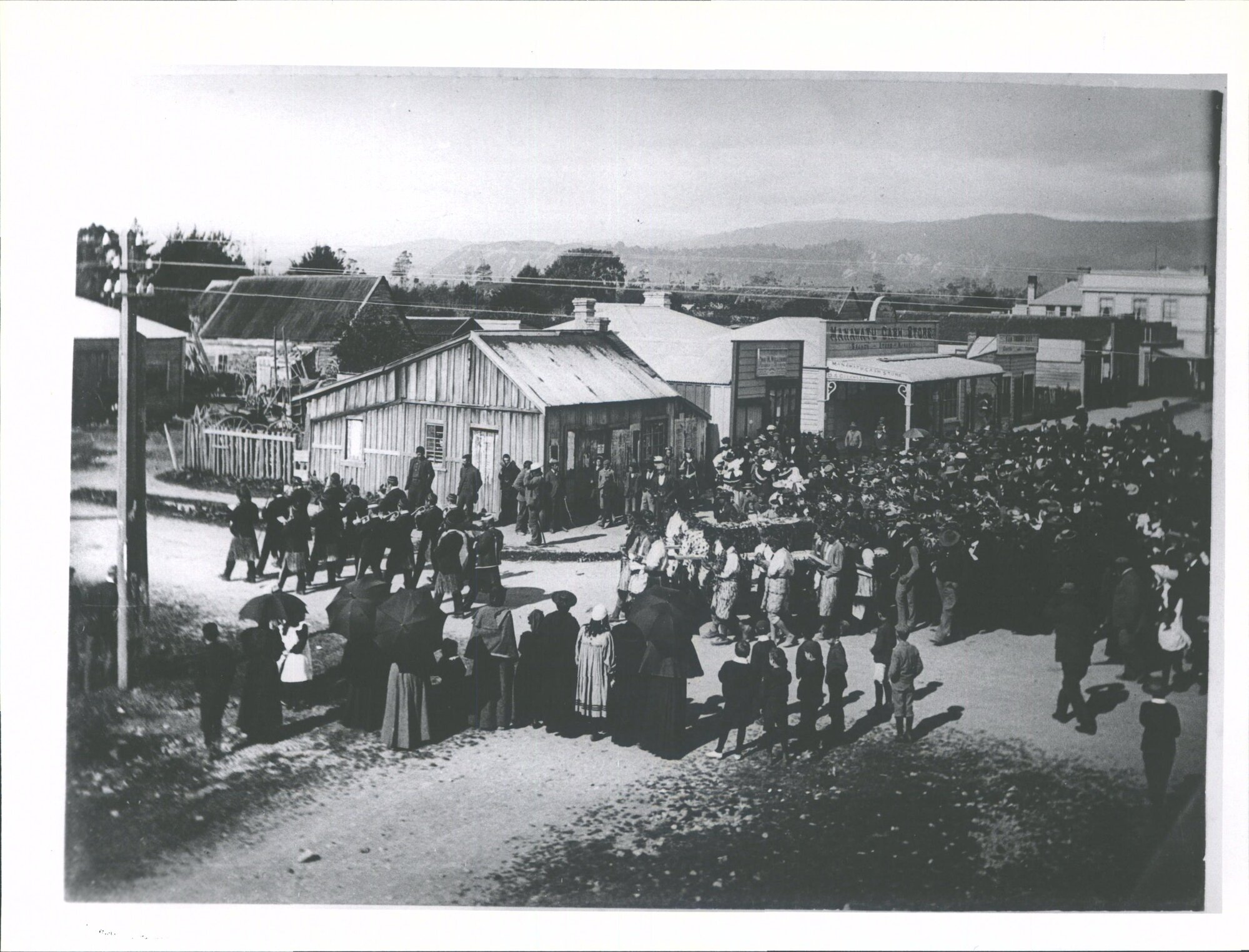 Funeral procession of Hoani Taipua Still advancing