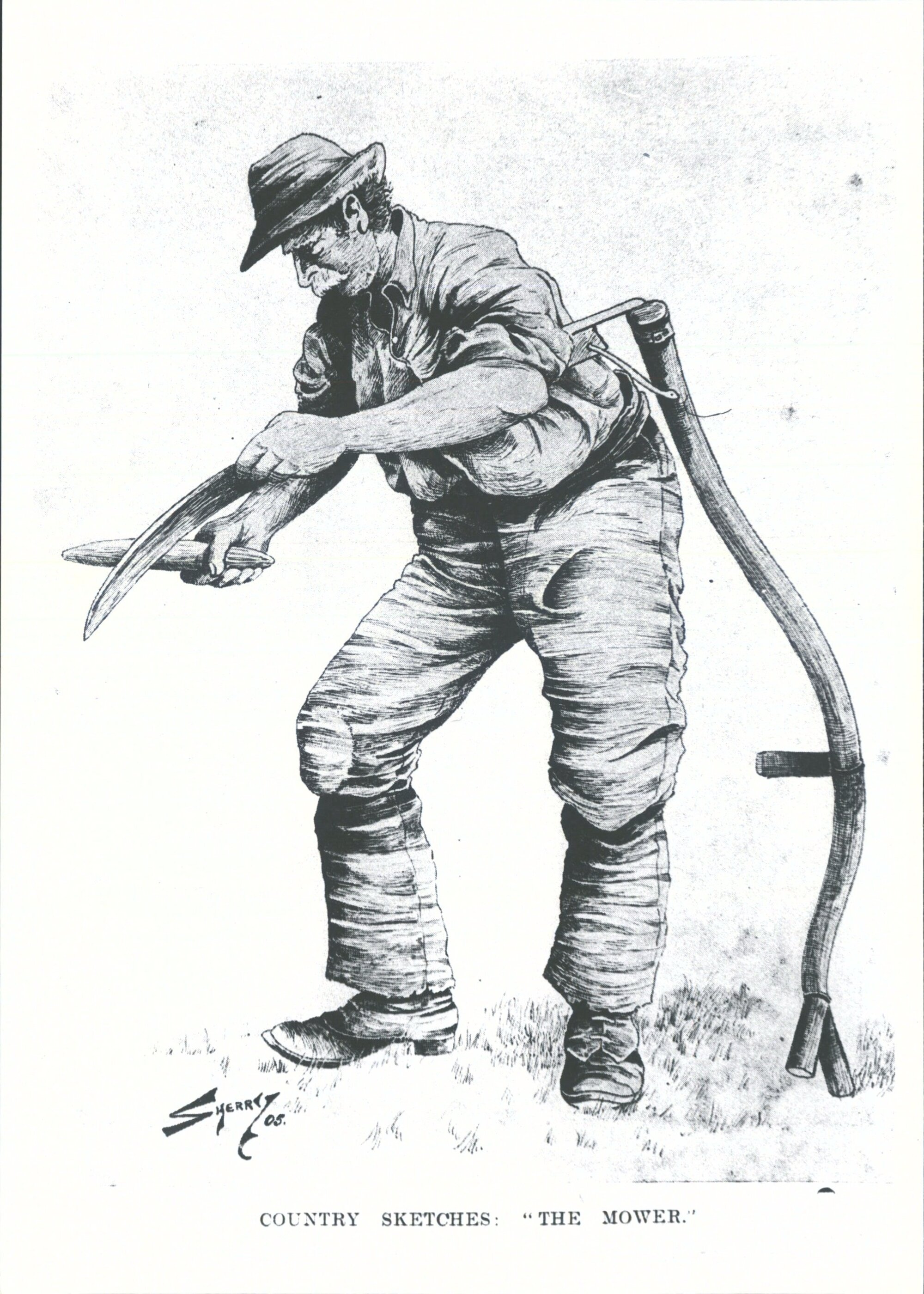 Country Sketches: "The Mower"