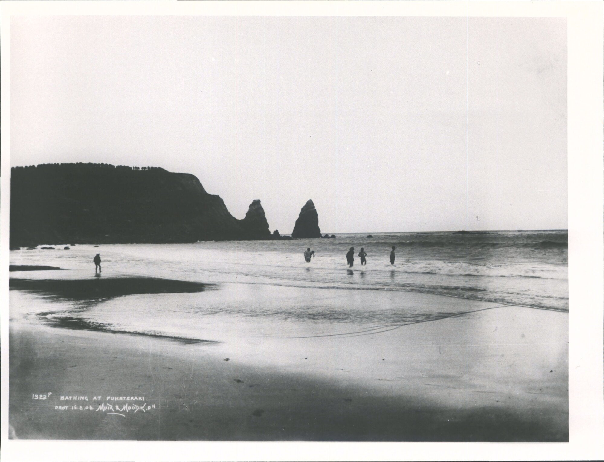 Bathing at Puketeraki